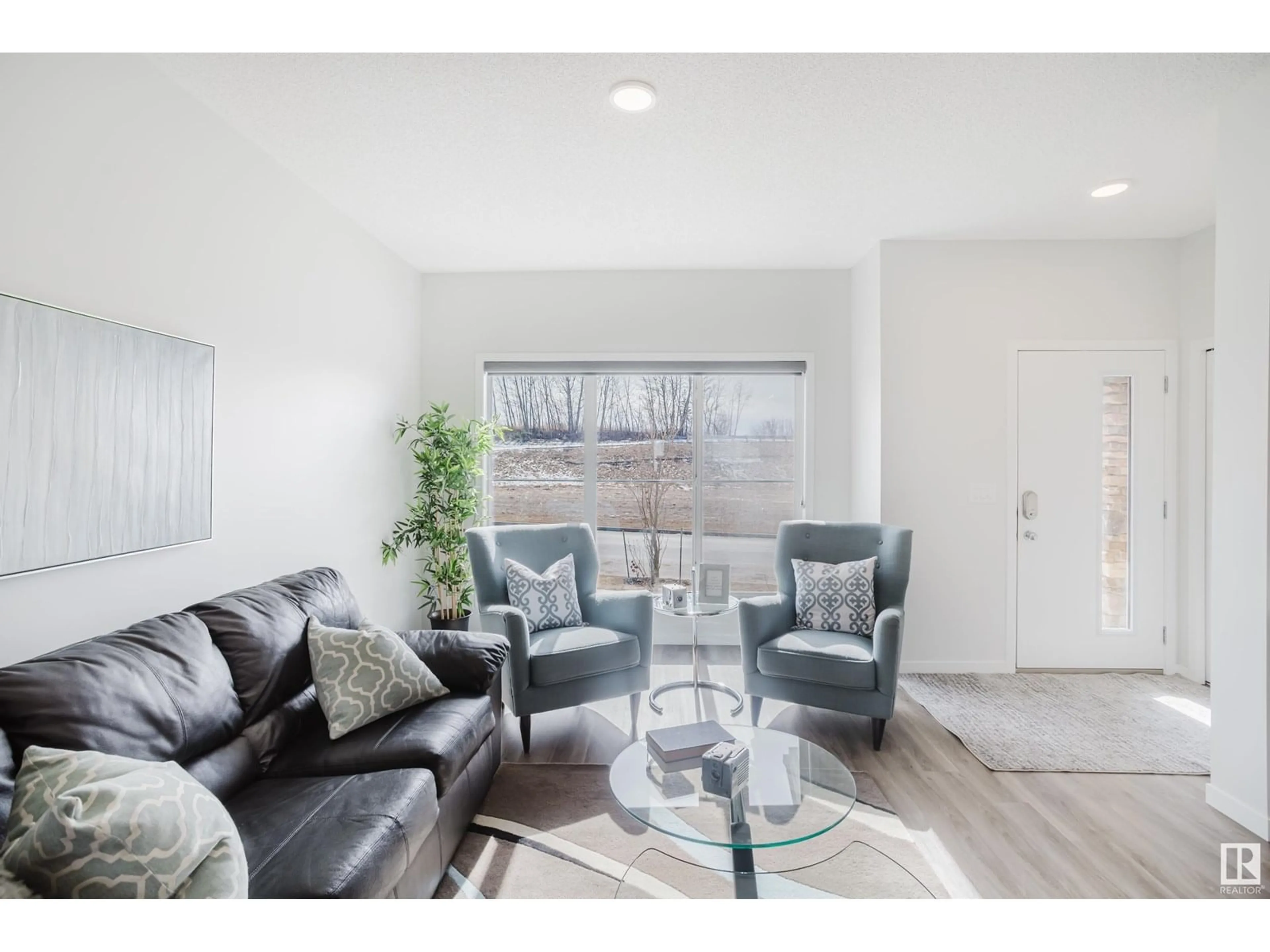 Living room with furniture, unknown for 5210 LARK CR, Edmonton Alberta T5S0S3