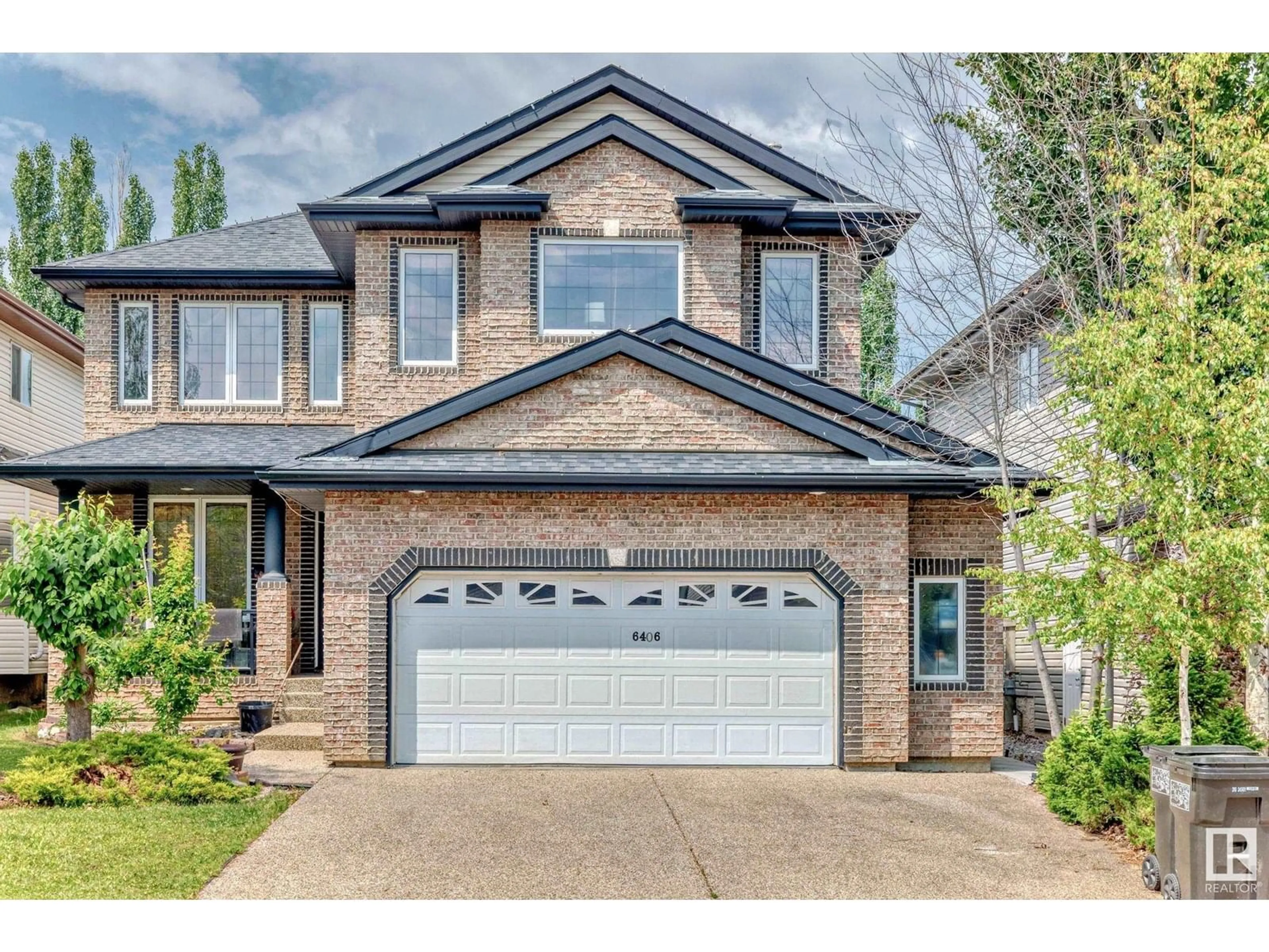 Home with brick exterior material, street for 6406 SANDIN CR, Edmonton Alberta T6R0E9