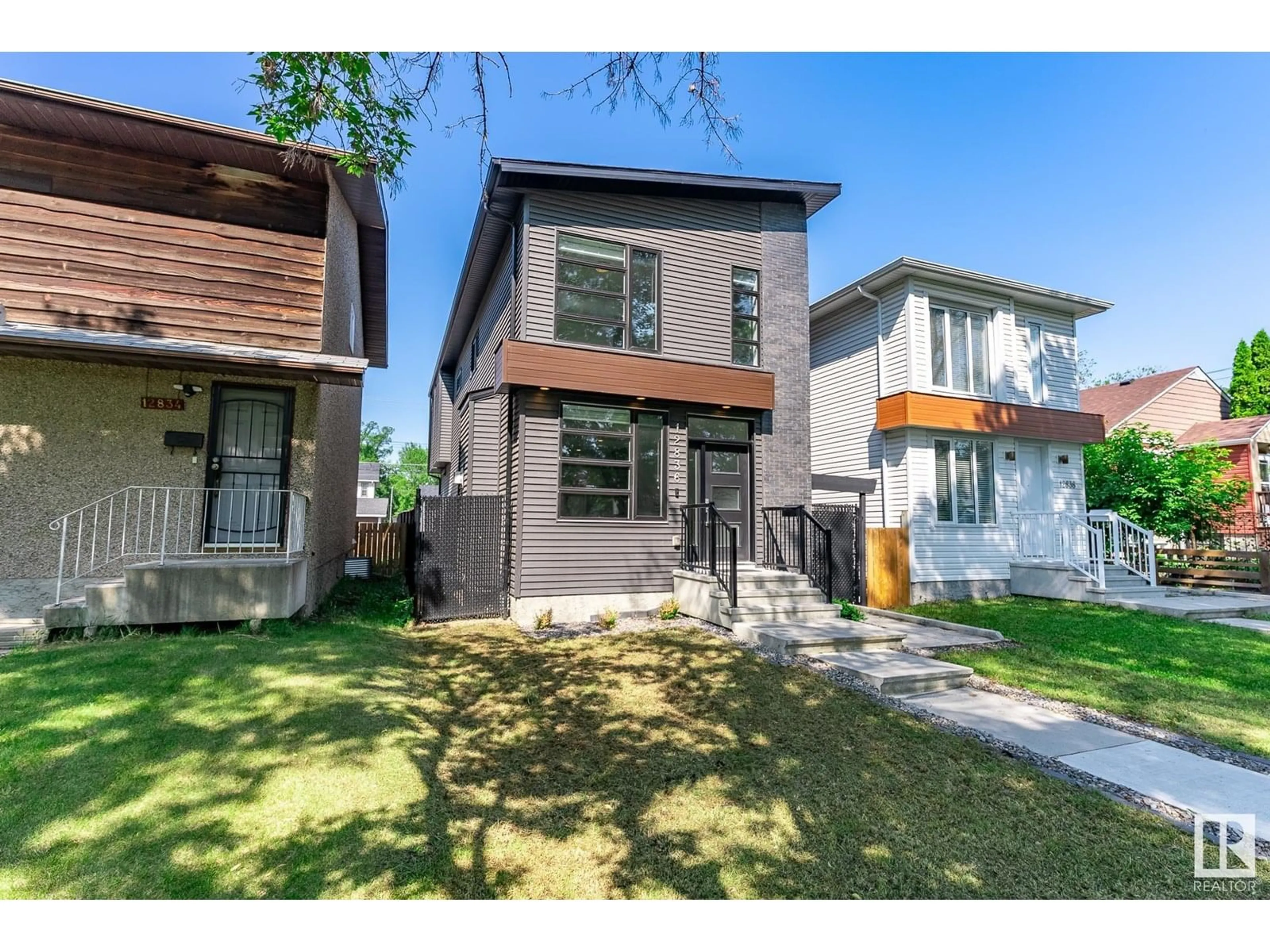 Home with brick exterior material, street for NW - 12836 123A ST, Edmonton Alberta T5L0K7