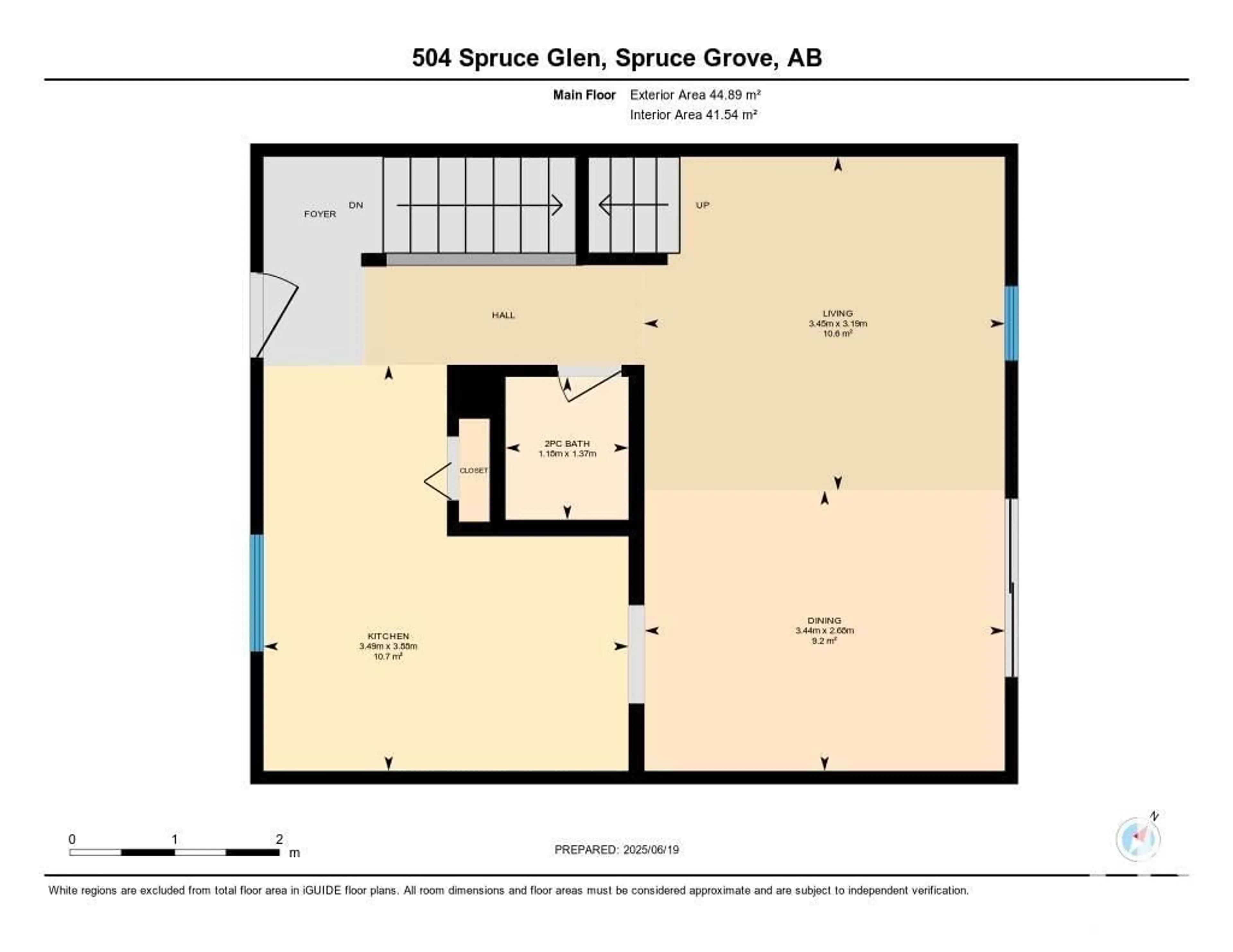 Floor plan for 504 SPRUCE GL, Spruce Grove Alberta T7X2S8