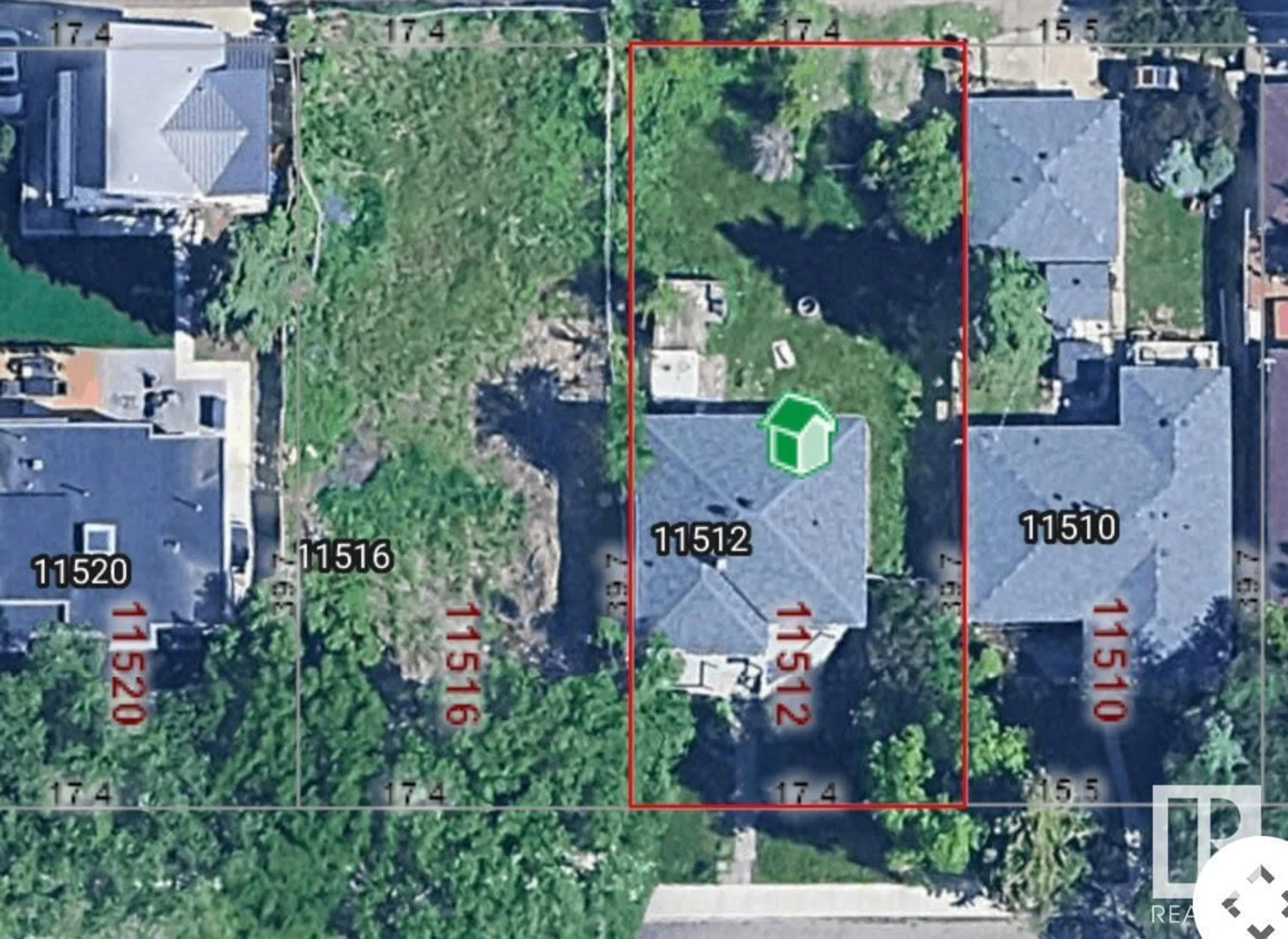 A pic from outside/outdoor area/front of a property/back of a property/a pic from drone, street for 11512 74 AV, Edmonton Alberta T6G0E9