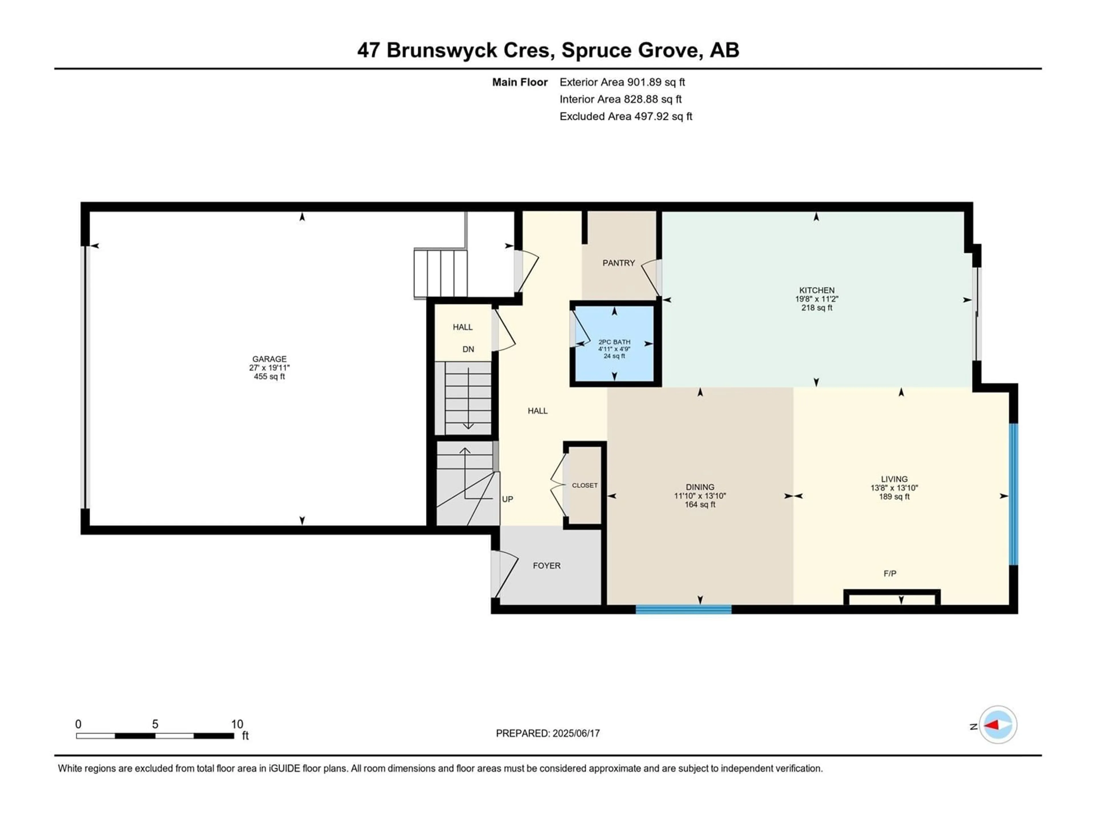 Floor plan for 47 BRUNSWYCK CR, Spruce Grove Alberta T7X0Z1