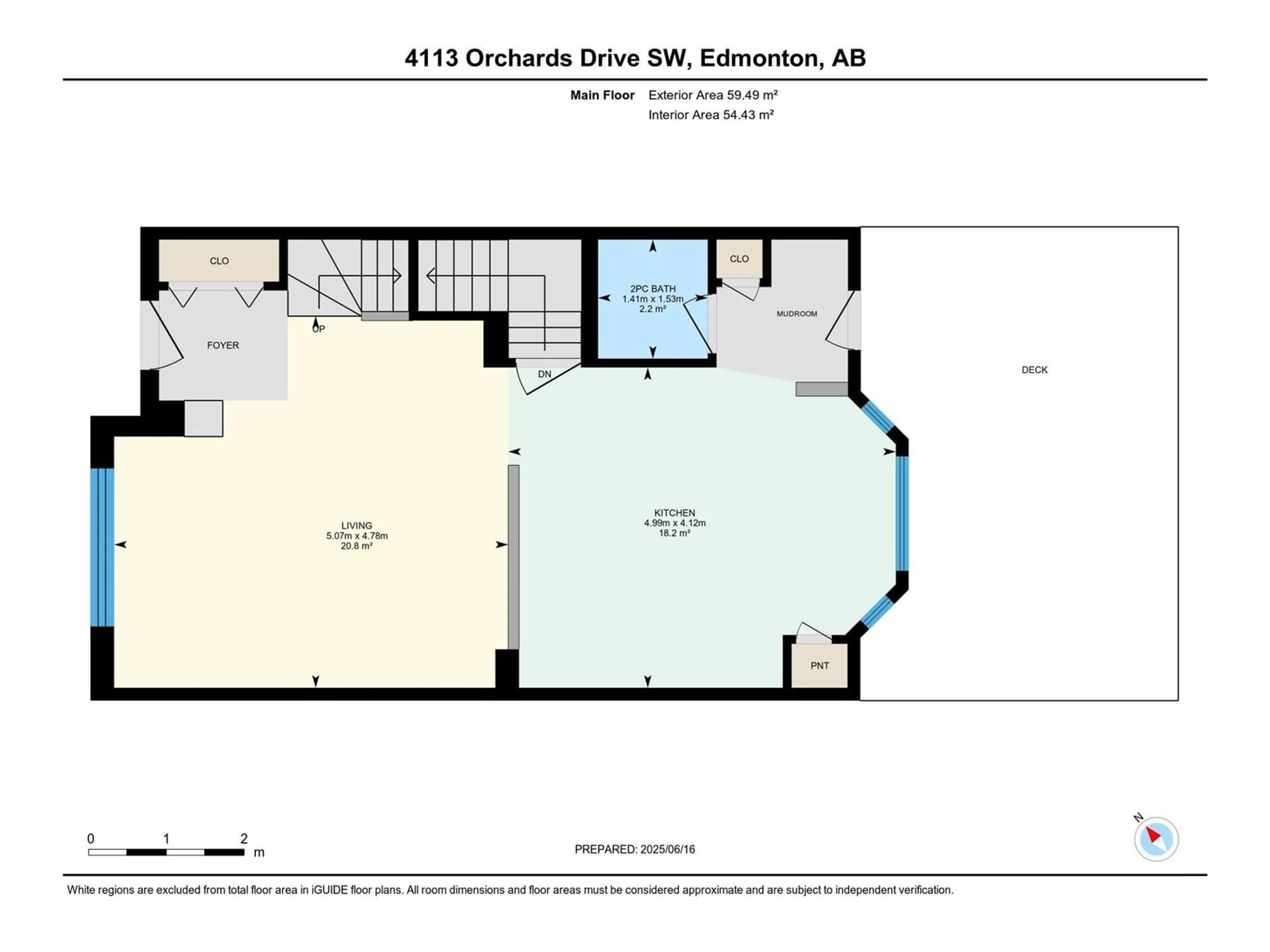 Floor plan for 4113 ORCHARDS DR, Edmonton Alberta T6X0X8