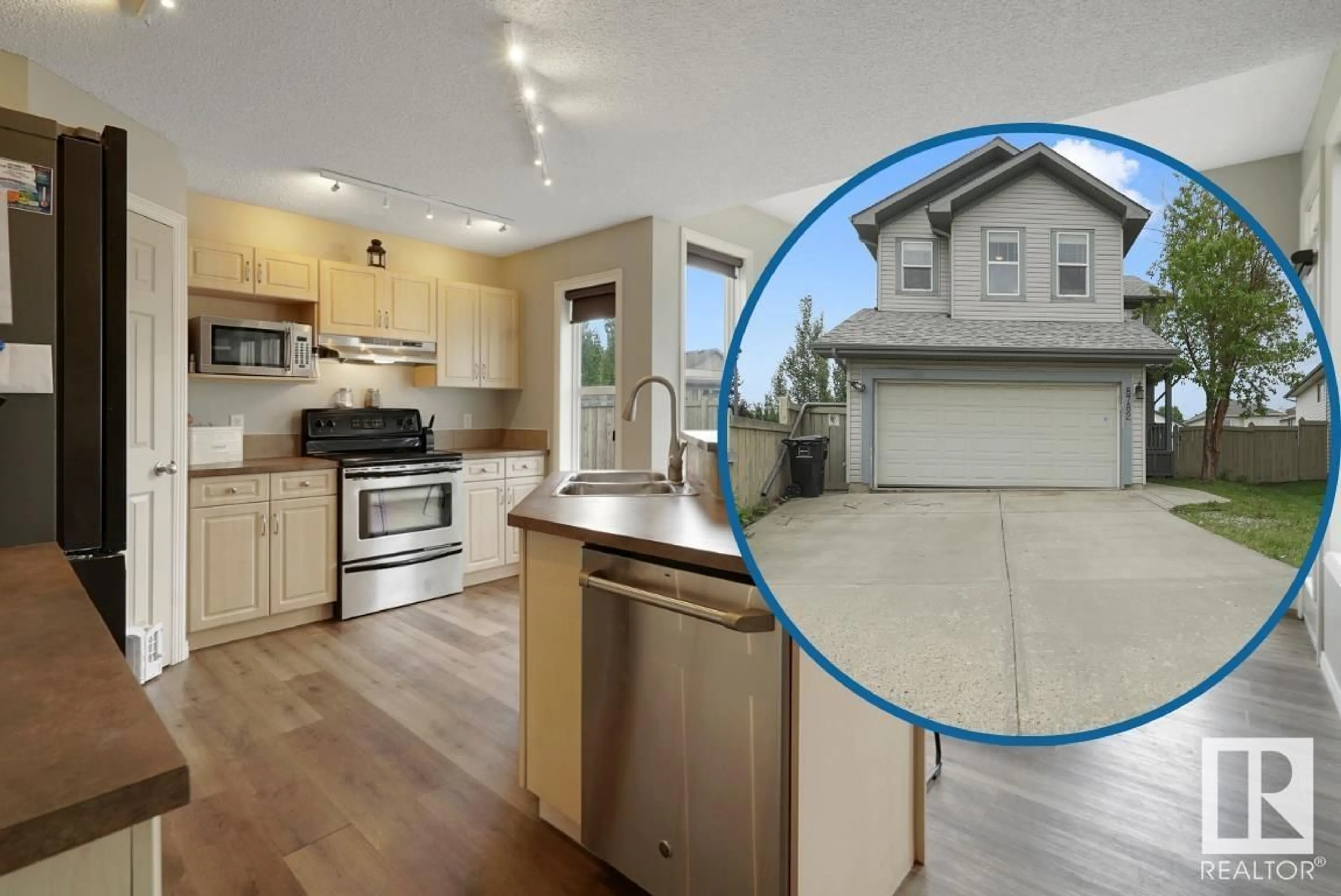 Open concept kitchen, unknown for 8782 5 AV SW, Edmonton Alberta T6X1E2