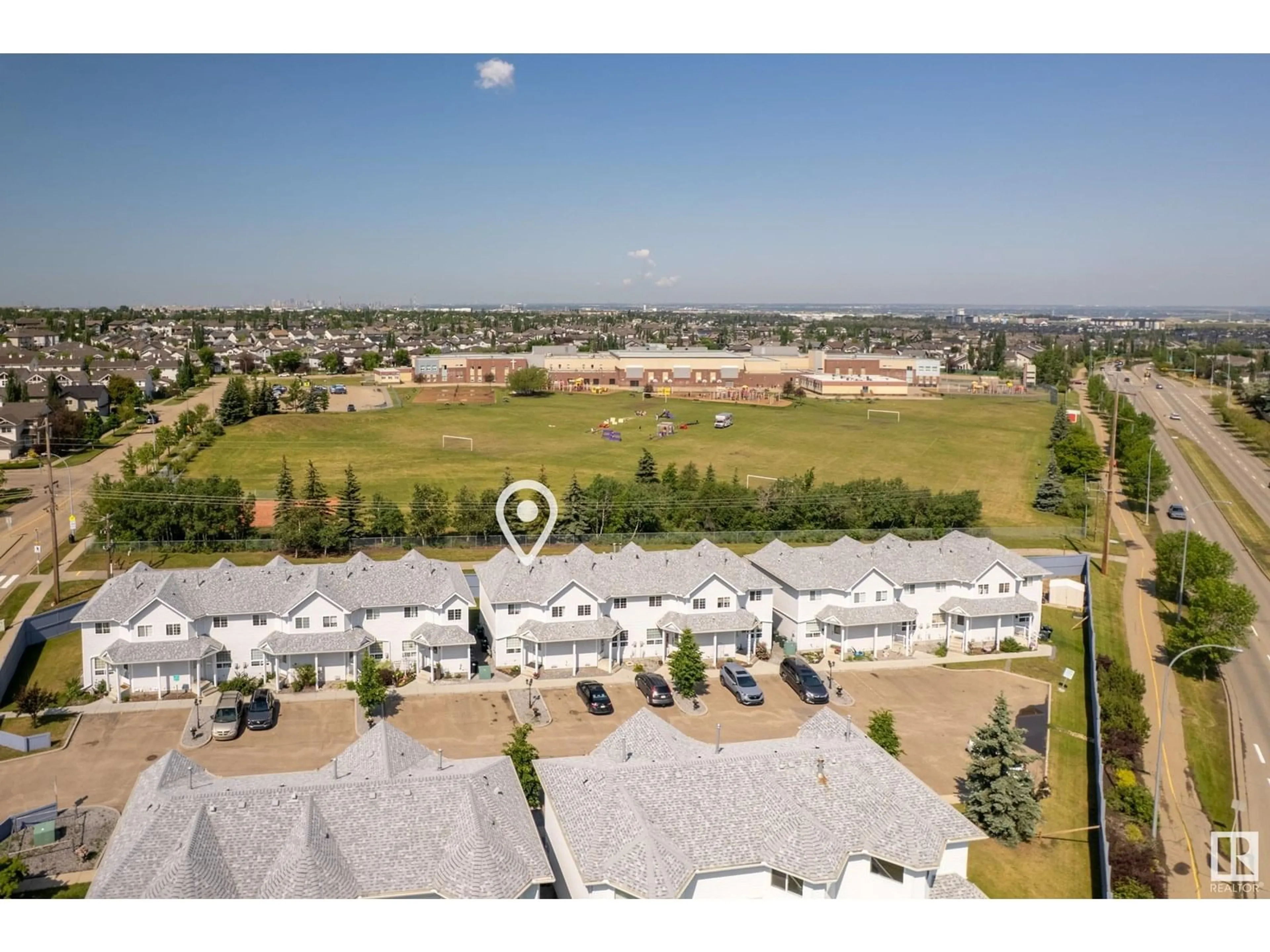 A pic from outside/outdoor area/front of a property/back of a property/a pic from drone, unknown for #8 - 10 CRANBERRY DR, Sherwood Park Alberta T8H2A1
