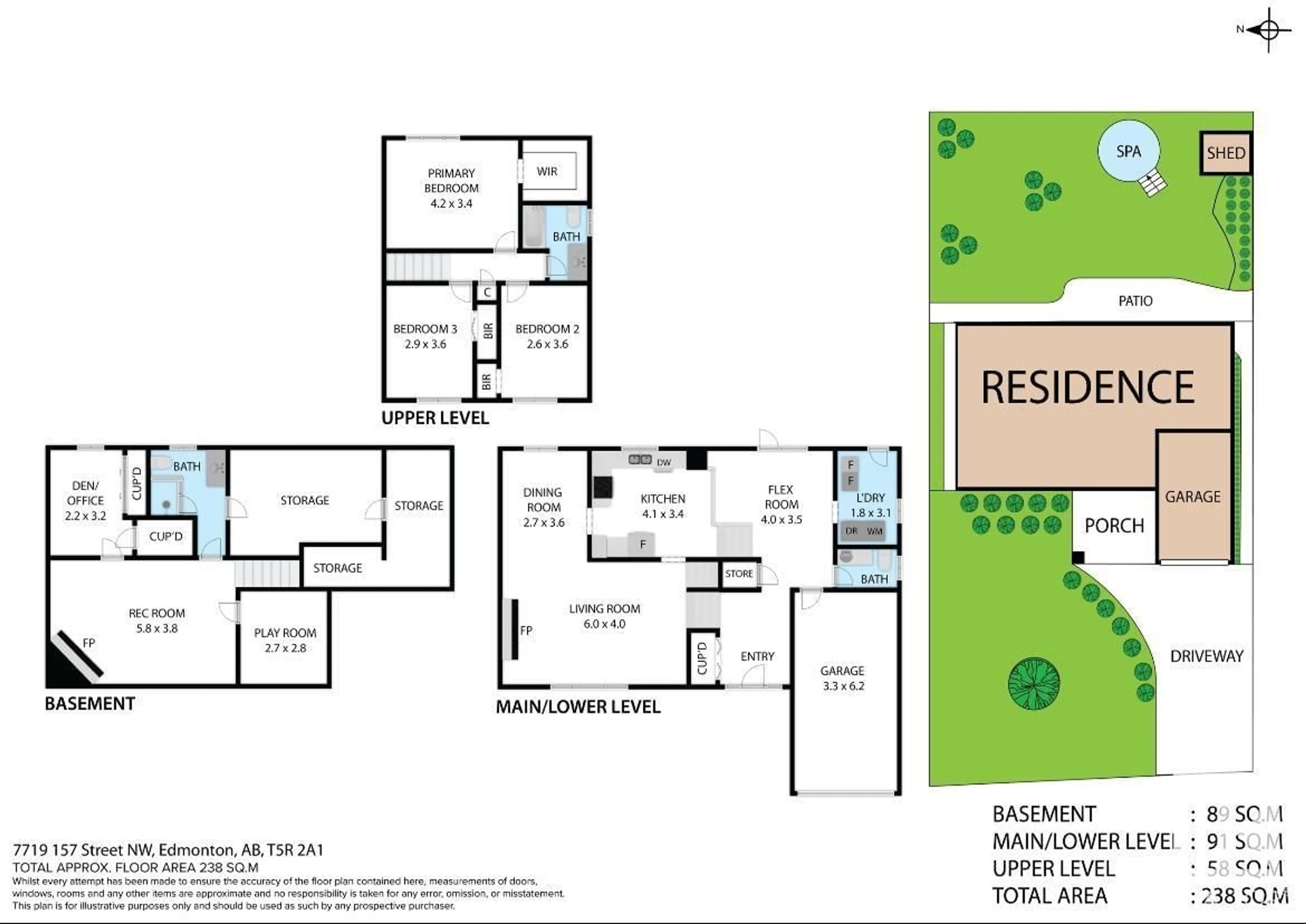 Floor plan for NW - 7719 157 ST, Edmonton Alberta T5R2A1
