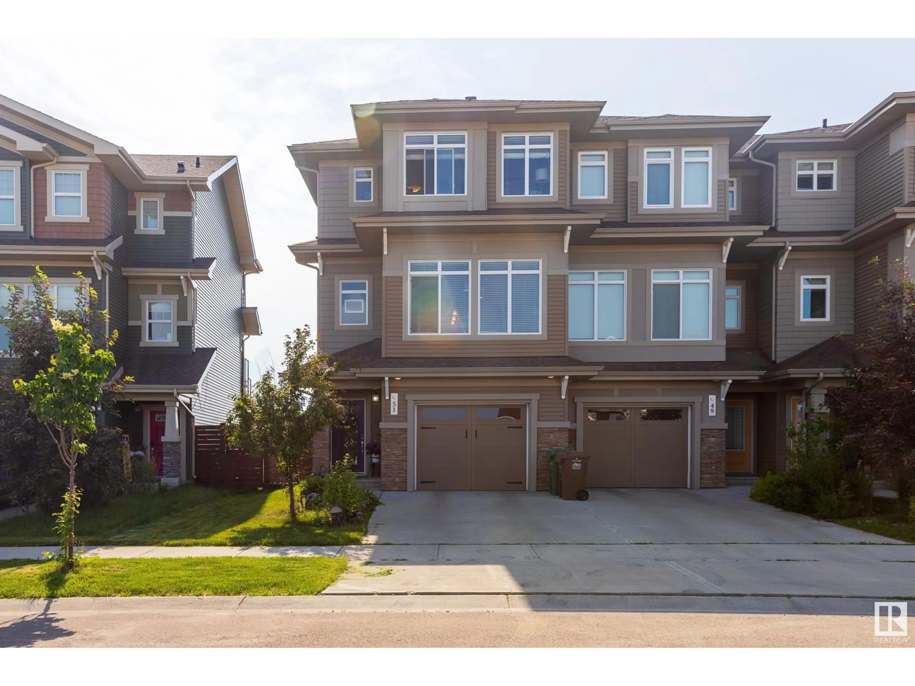 A pic from outside/outdoor area/front of a property/back of a property/a pic from drone, street for 51 JOYAL WY, St. Albert Alberta T8N7V6