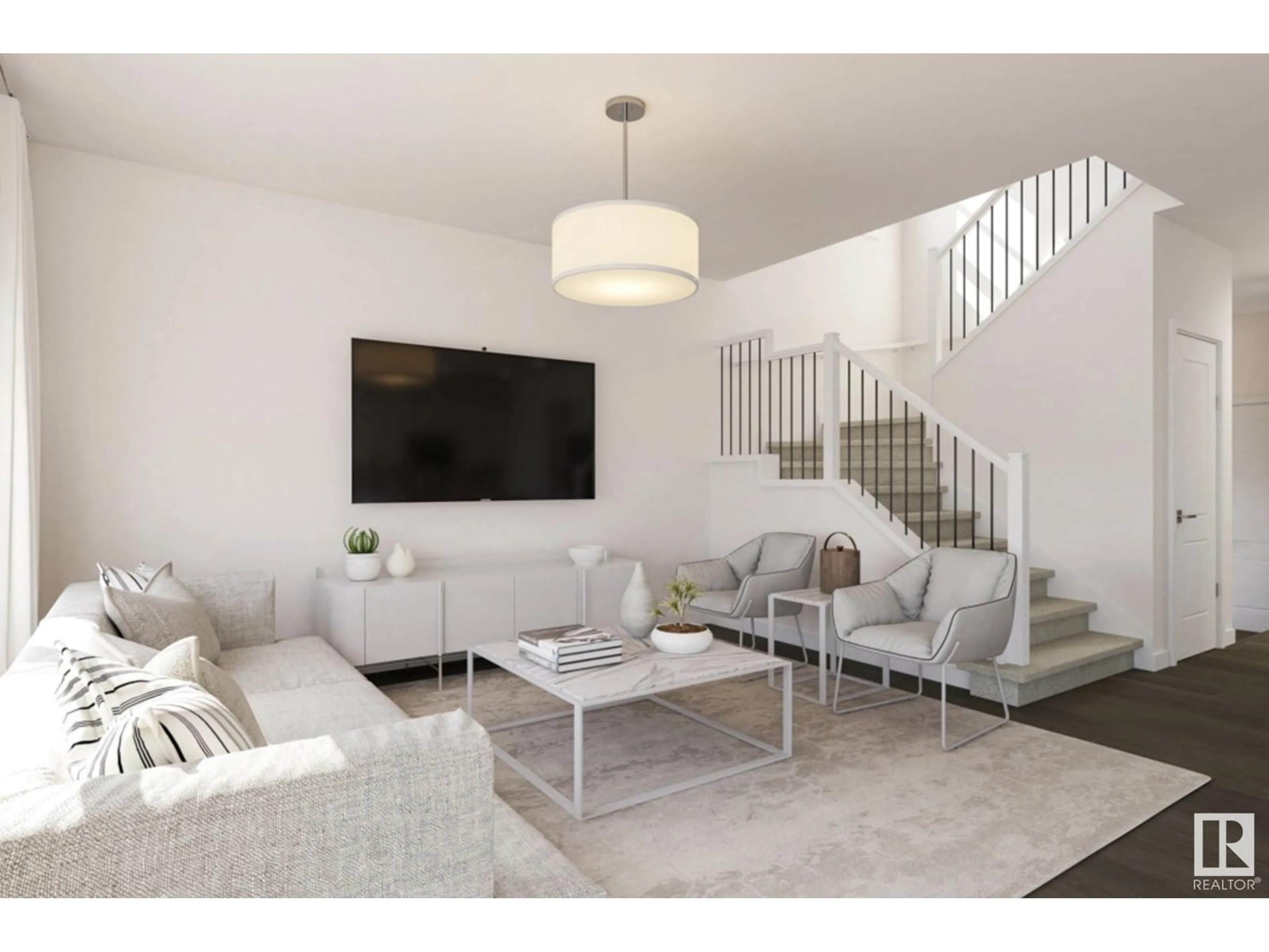 Living room with furniture, unknown for NW - 2217 193A ST, Edmonton Alberta T6M3B7