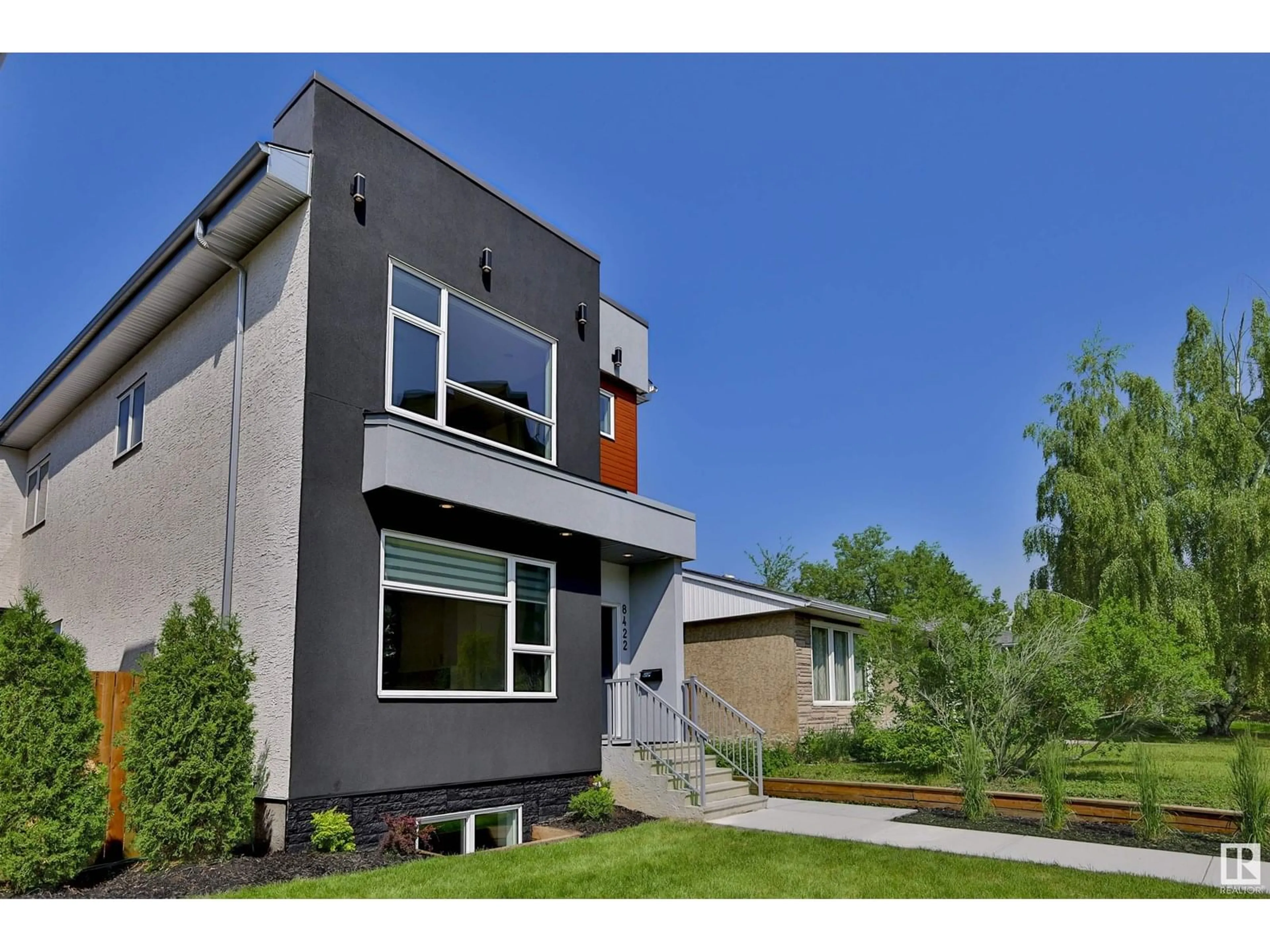 Home with brick exterior material, street for 8422 117 ST, Edmonton Alberta T6G1R4