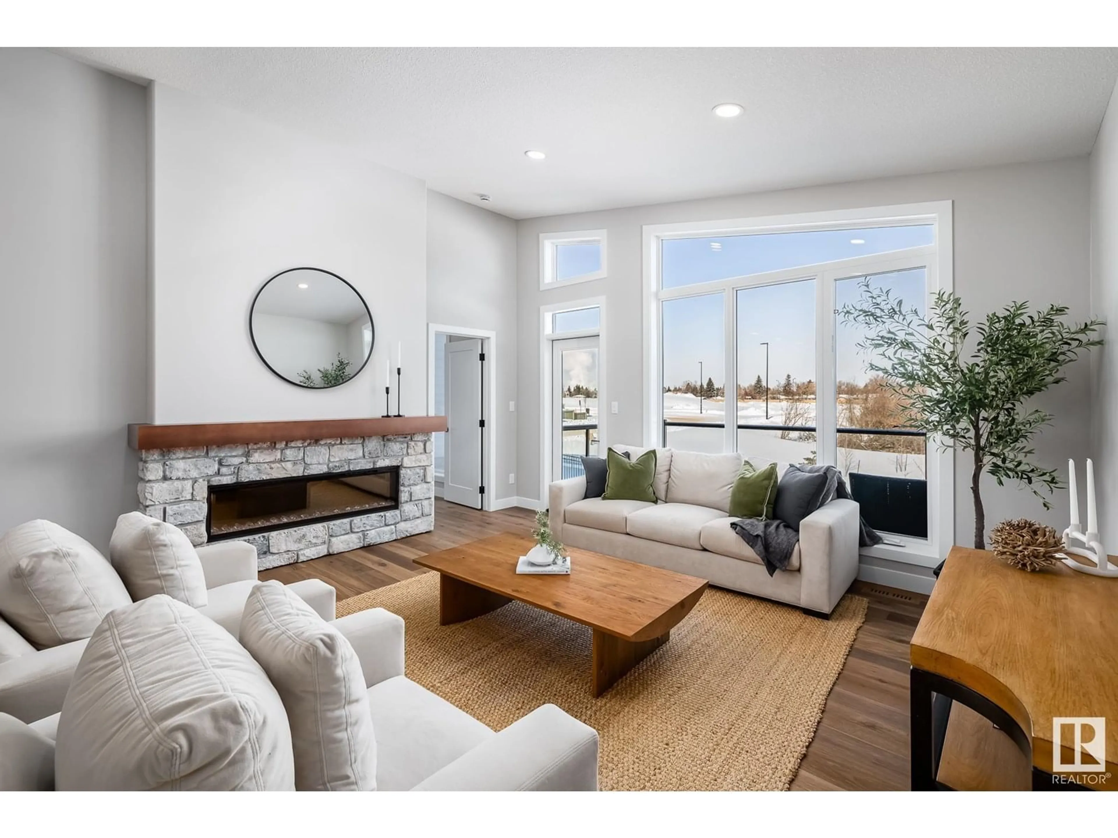 Living room with furniture, unknown for 3 NEWBURY CIRCLE, Sherwood Park Alberta T8B0G1