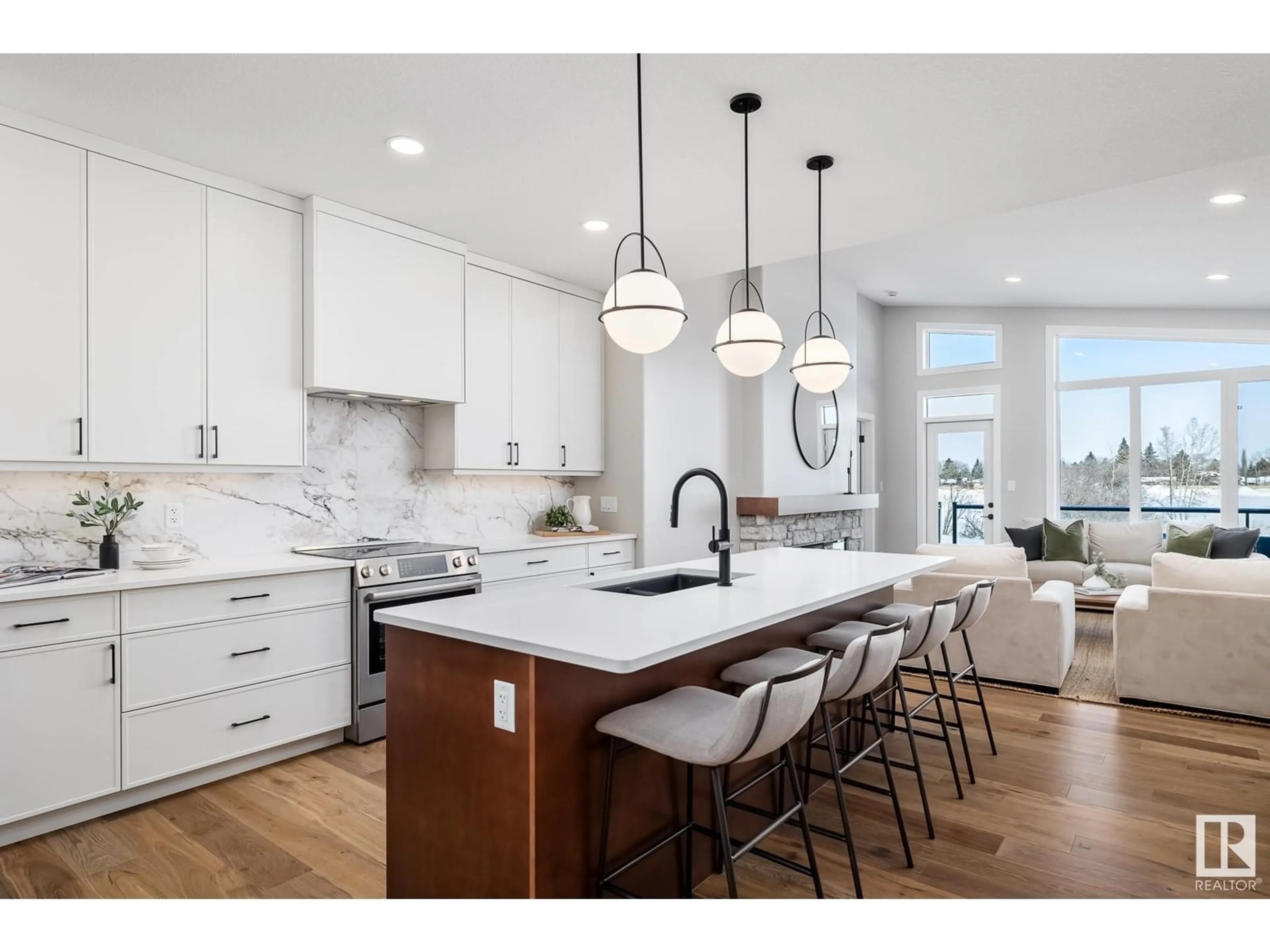 Open concept kitchen, unknown for 3 NEWBURY CIRCLE, Sherwood Park Alberta T8B0G1