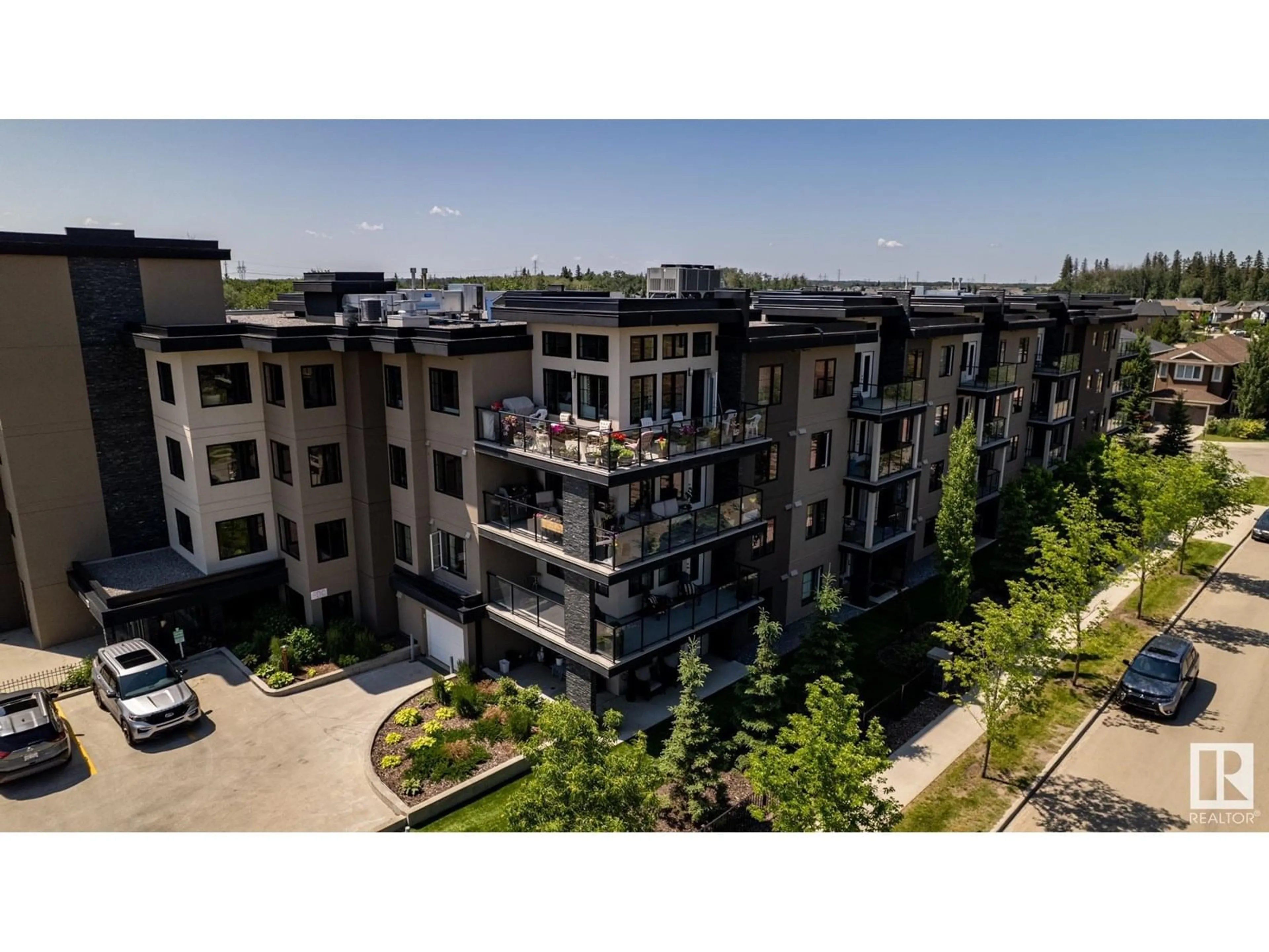 A pic from outside/outdoor area/front of a property/back of a property/a pic from drone, city buildings view from balcony for 5029 - 311 EDGEMONT BV, Edmonton Alberta T6M0S8