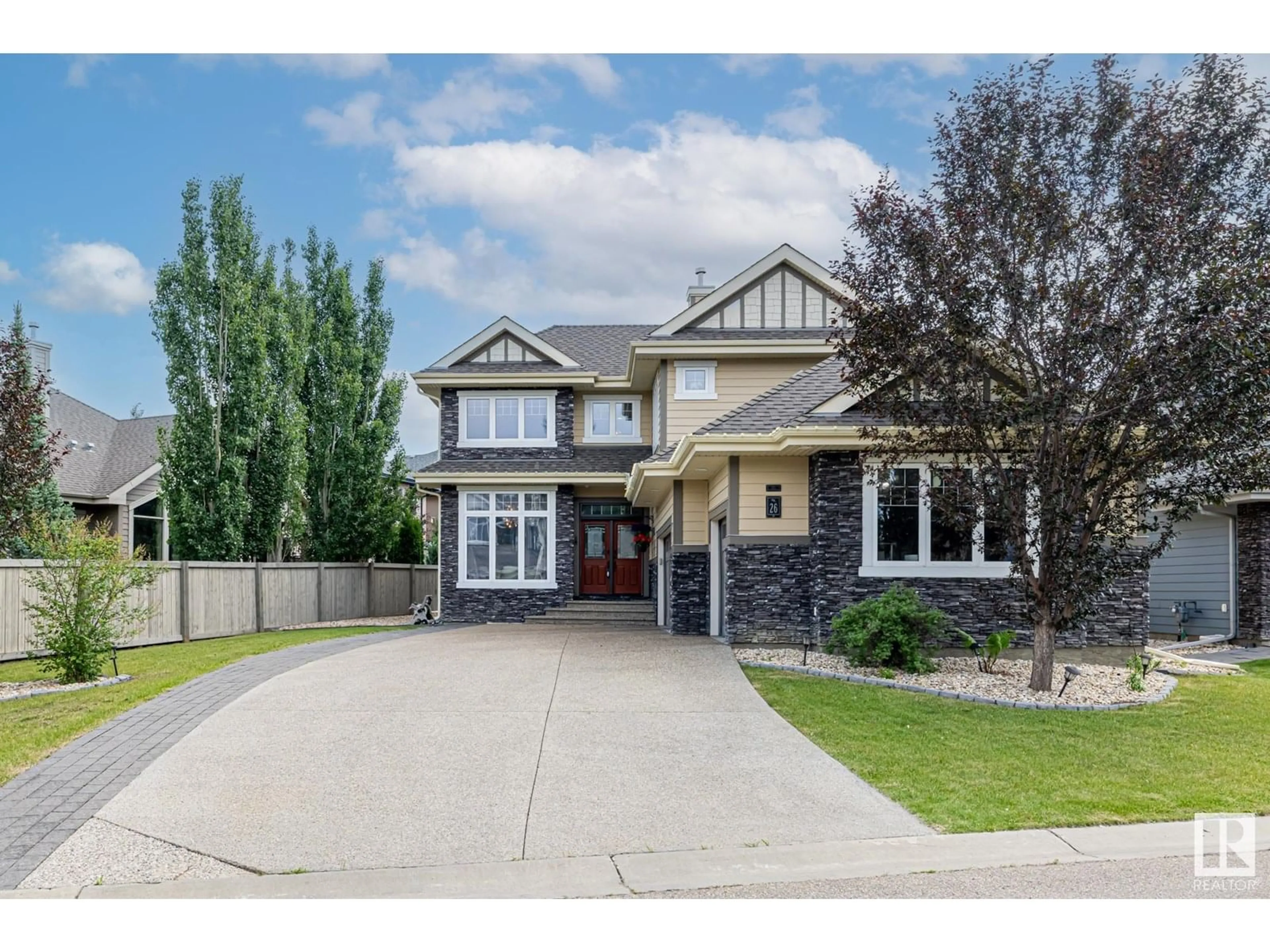 Home with brick exterior material, street for #26 - 10550 ELLERSLIE RD, Edmonton Alberta T6W0Y2