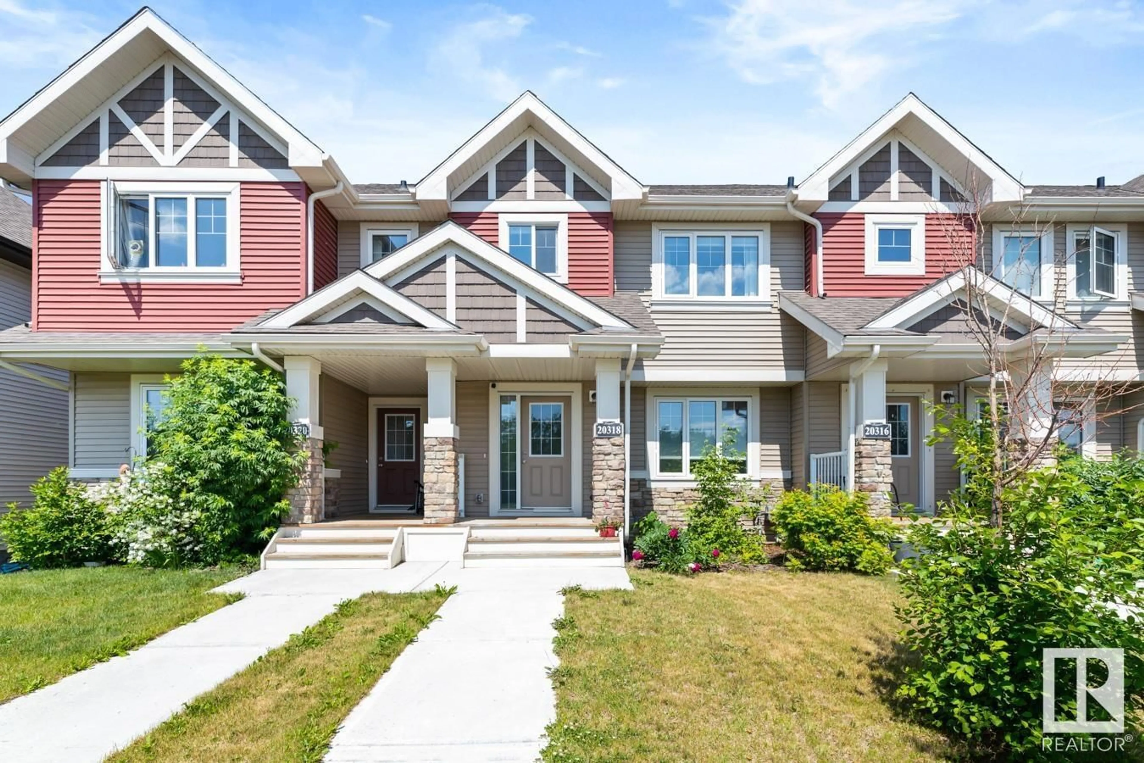 Home with brick exterior material, street for 20318 128 AV, Edmonton Alberta T5S0E7