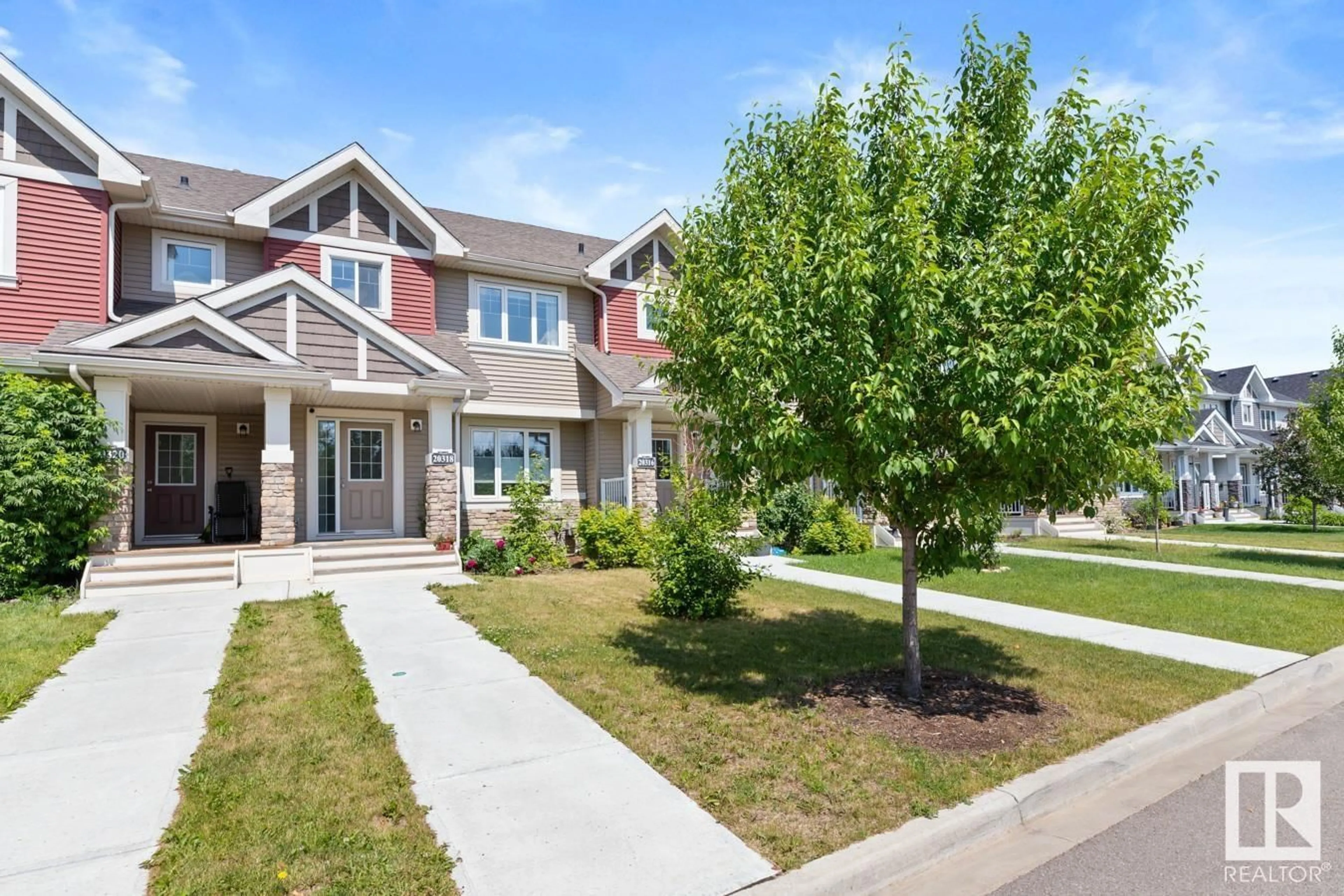 Home with brick exterior material, street for 20318 128 AV, Edmonton Alberta T5S0E7
