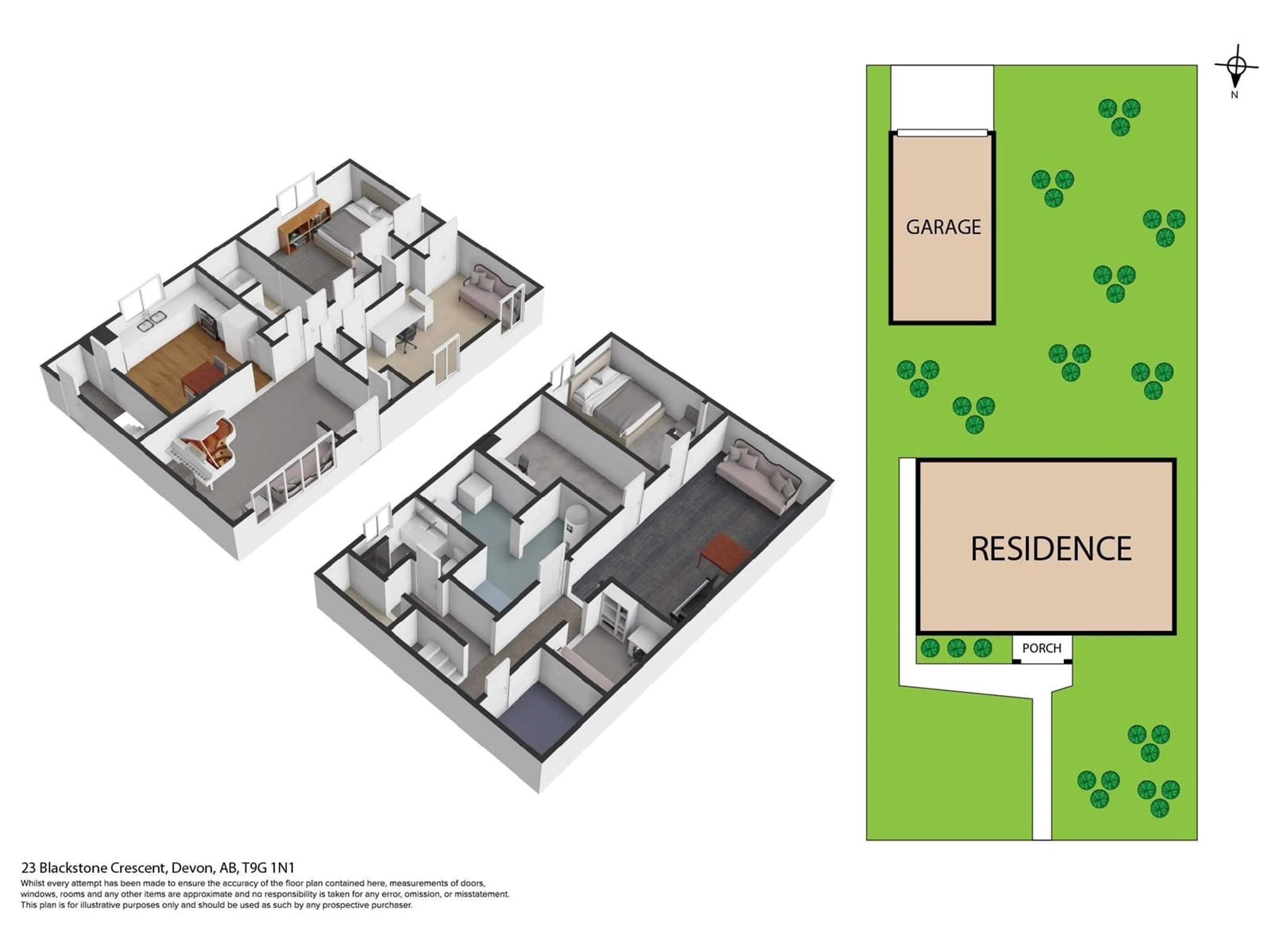 Floor plan for 23 BLACKSTONE CR, Devon Alberta T9G1N1