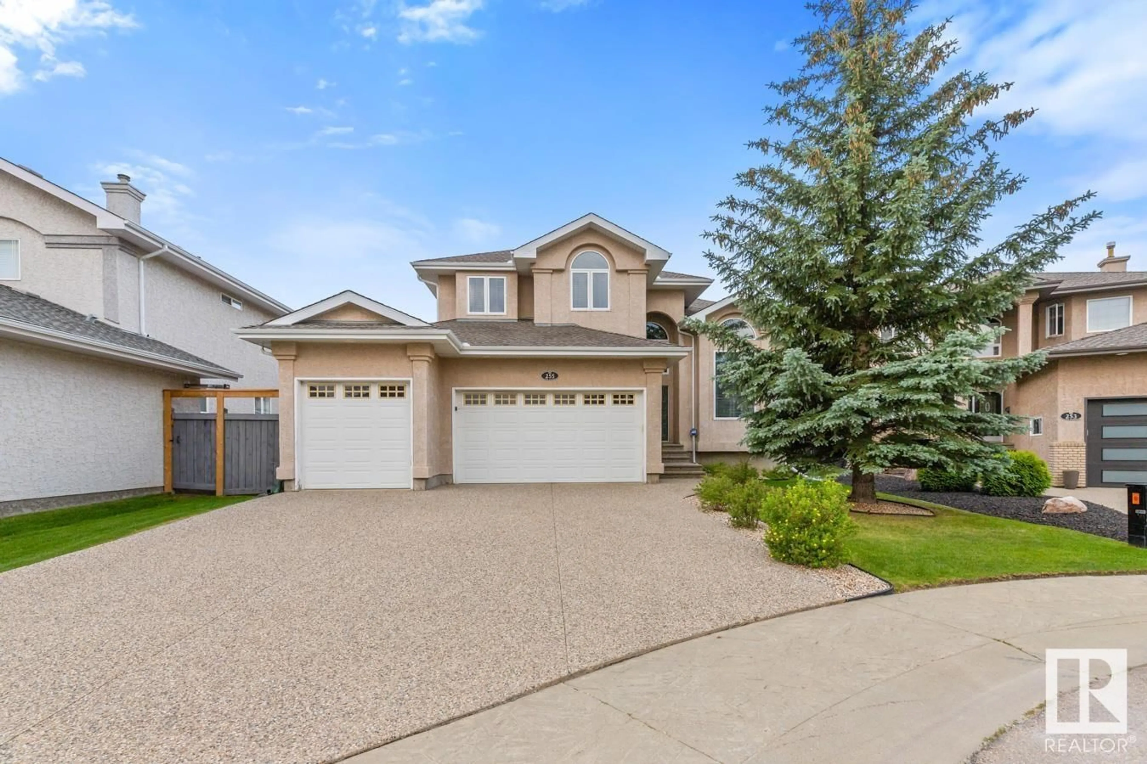Home with vinyl exterior material, street for 255 TORY CR, Edmonton Alberta T6R3A5