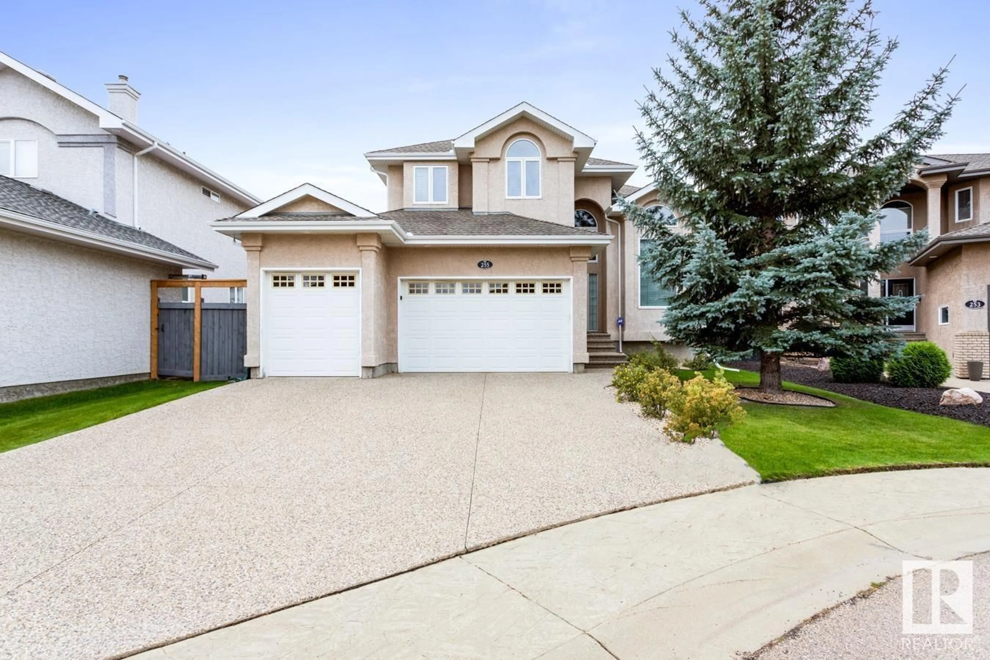 Home with vinyl exterior material, street for 255 TORY CR, Edmonton Alberta T6R3A5