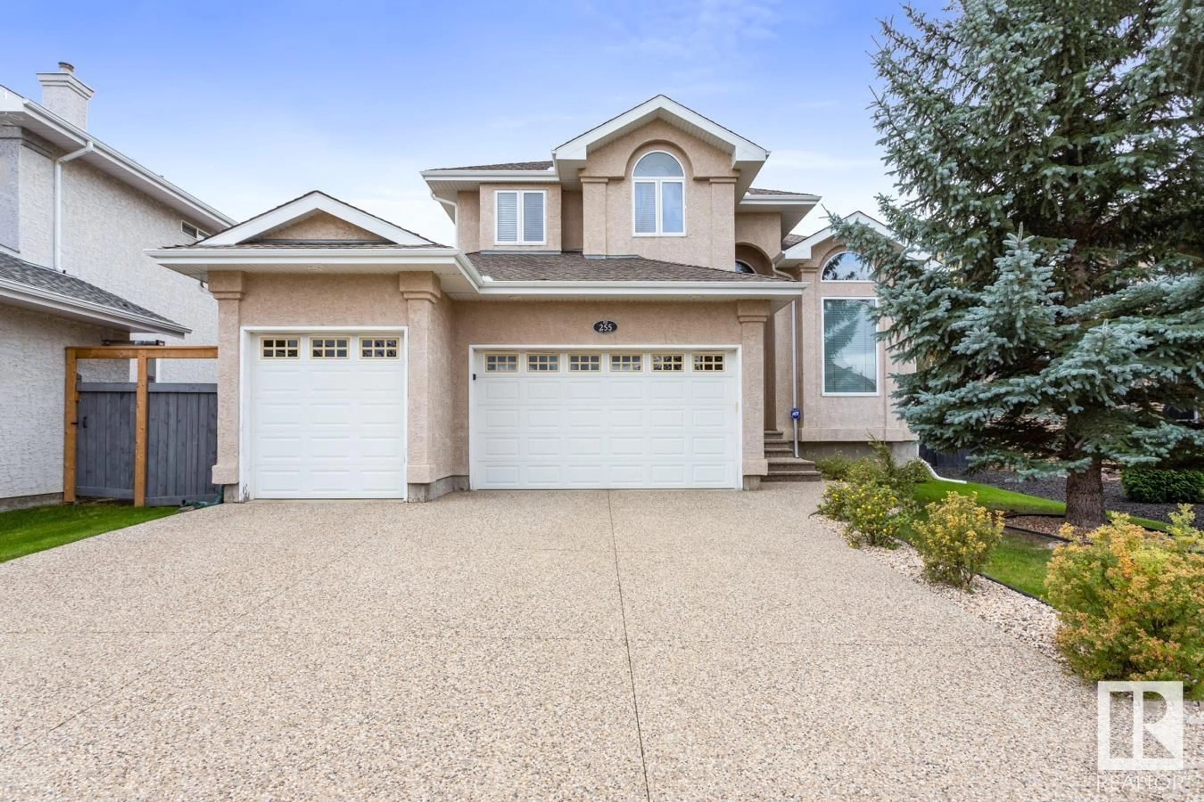 Home with vinyl exterior material, street for 255 TORY CR, Edmonton Alberta T6R3A5