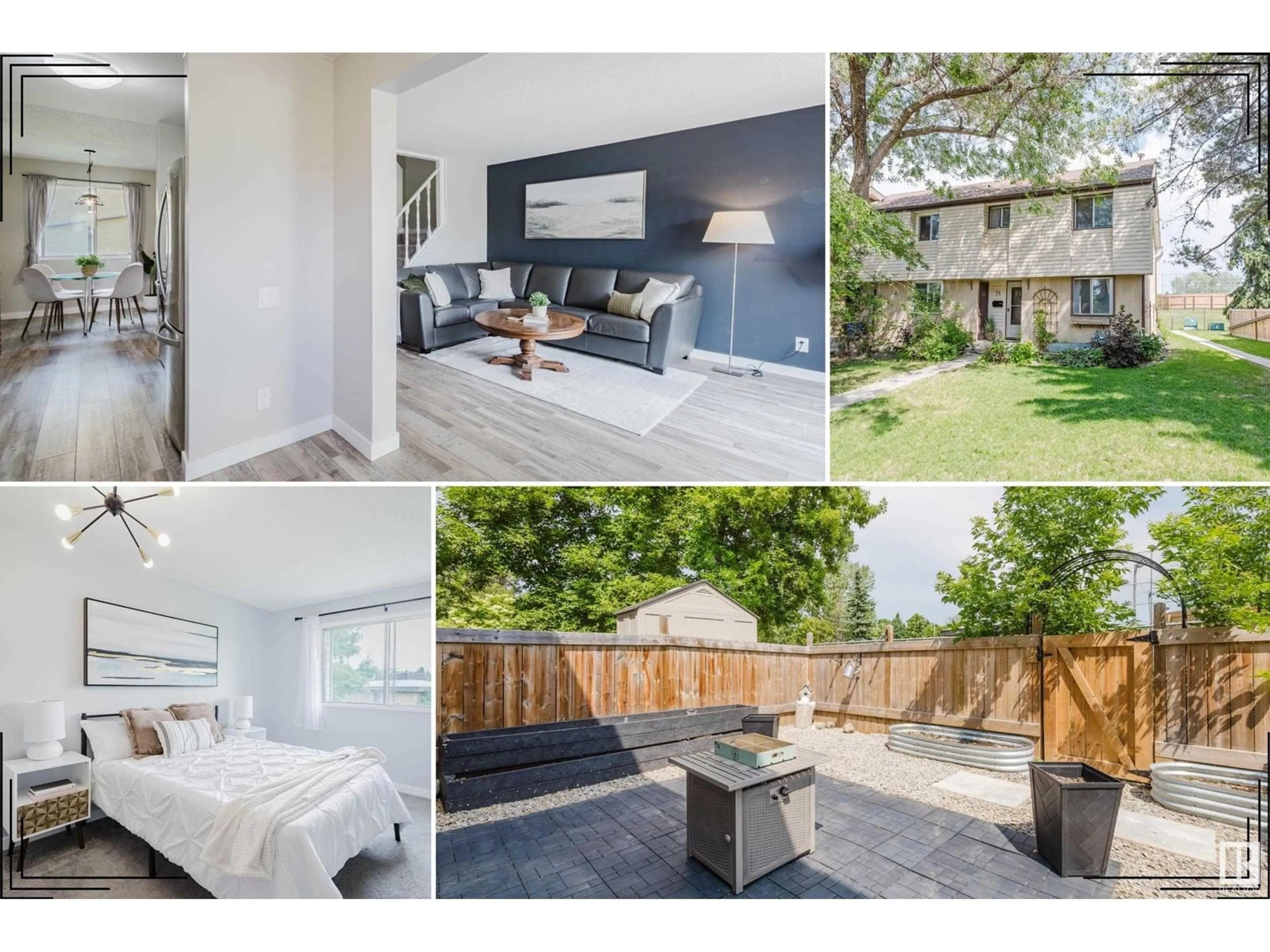 A pic from outside/outdoor area/front of a property/back of a property/a pic from drone, street for 71 GRANDIN VG, St. Albert Alberta T8N1R9
