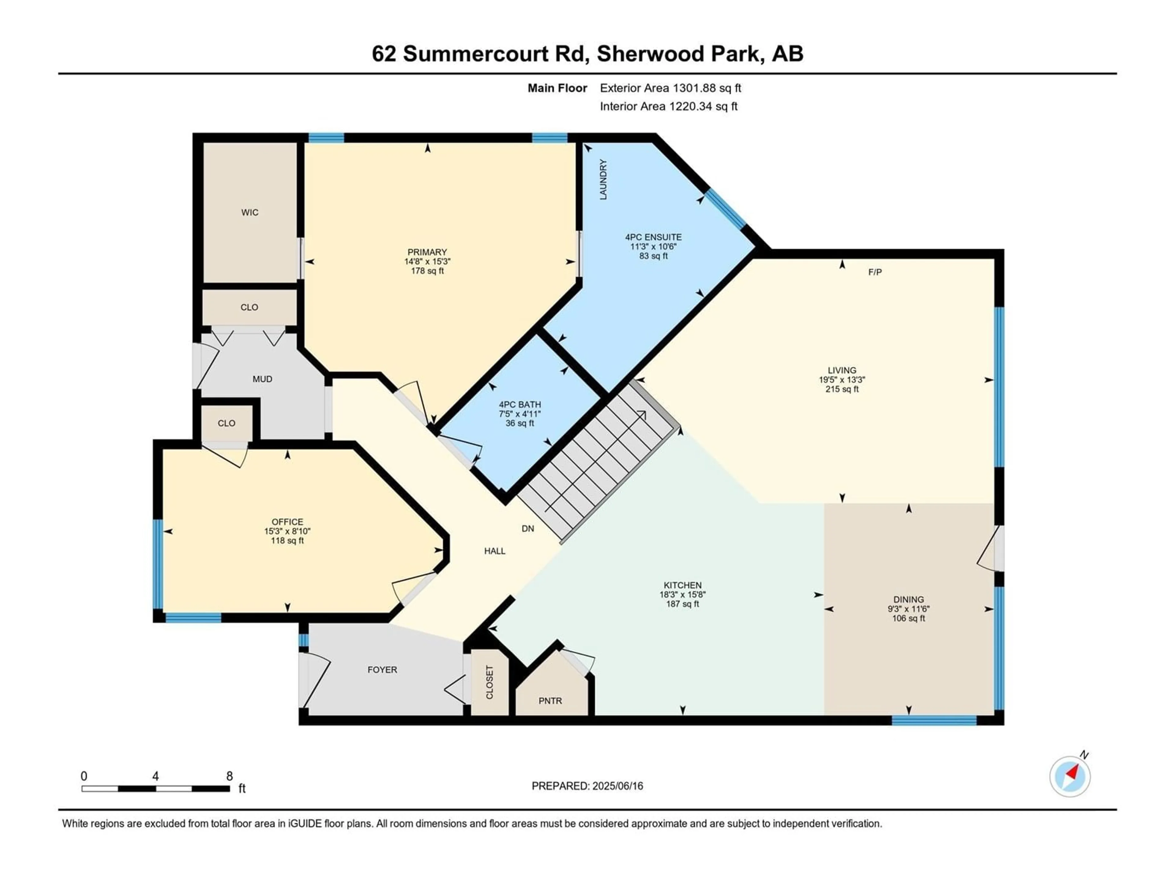 Floor plan for 62 SUMMERCOURT RD, Sherwood Park Alberta T8H2V9