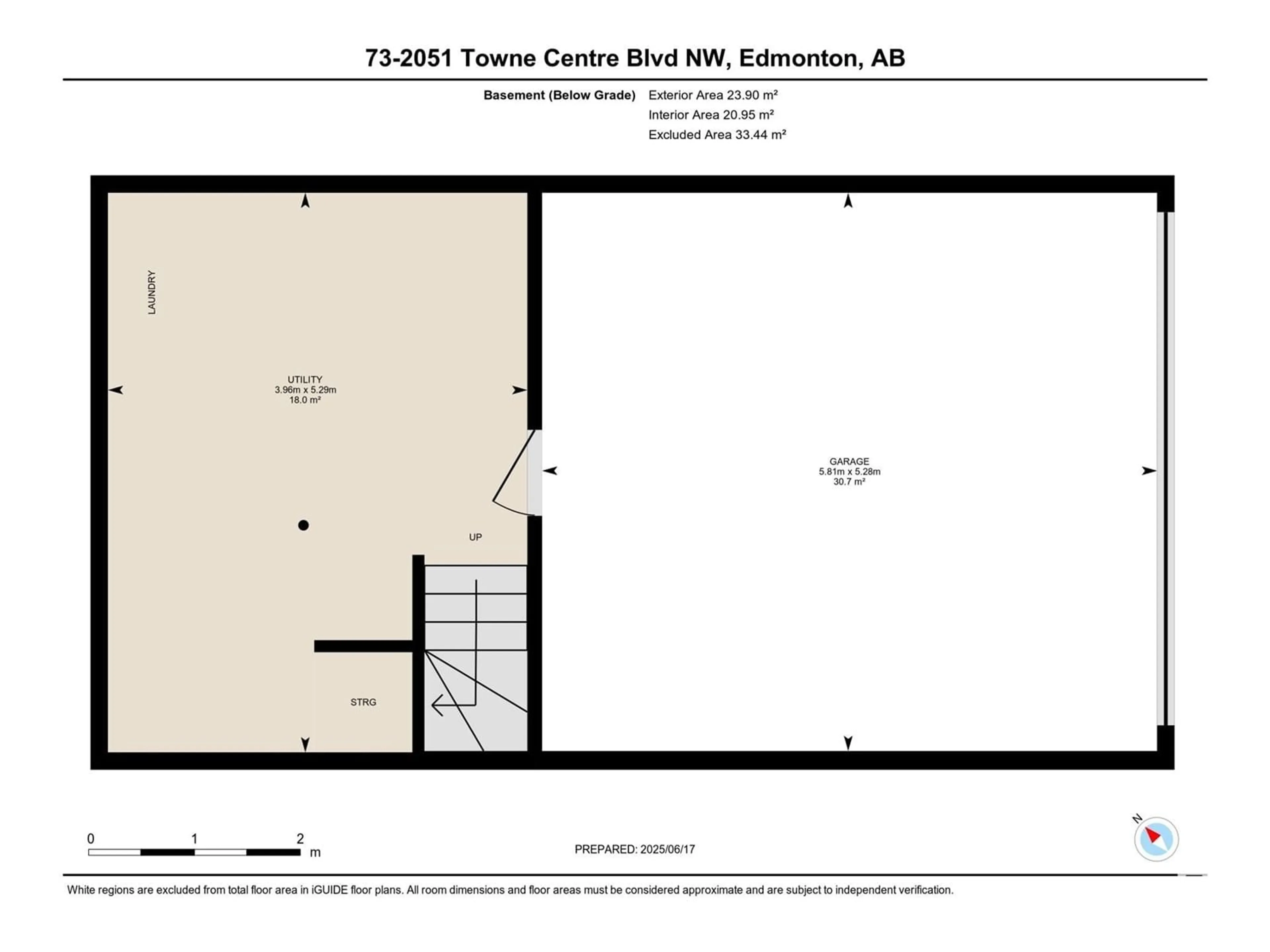 Floor plan for 73 2051 TOWNE CENTRE BV, Edmonton Alberta T6R0G8