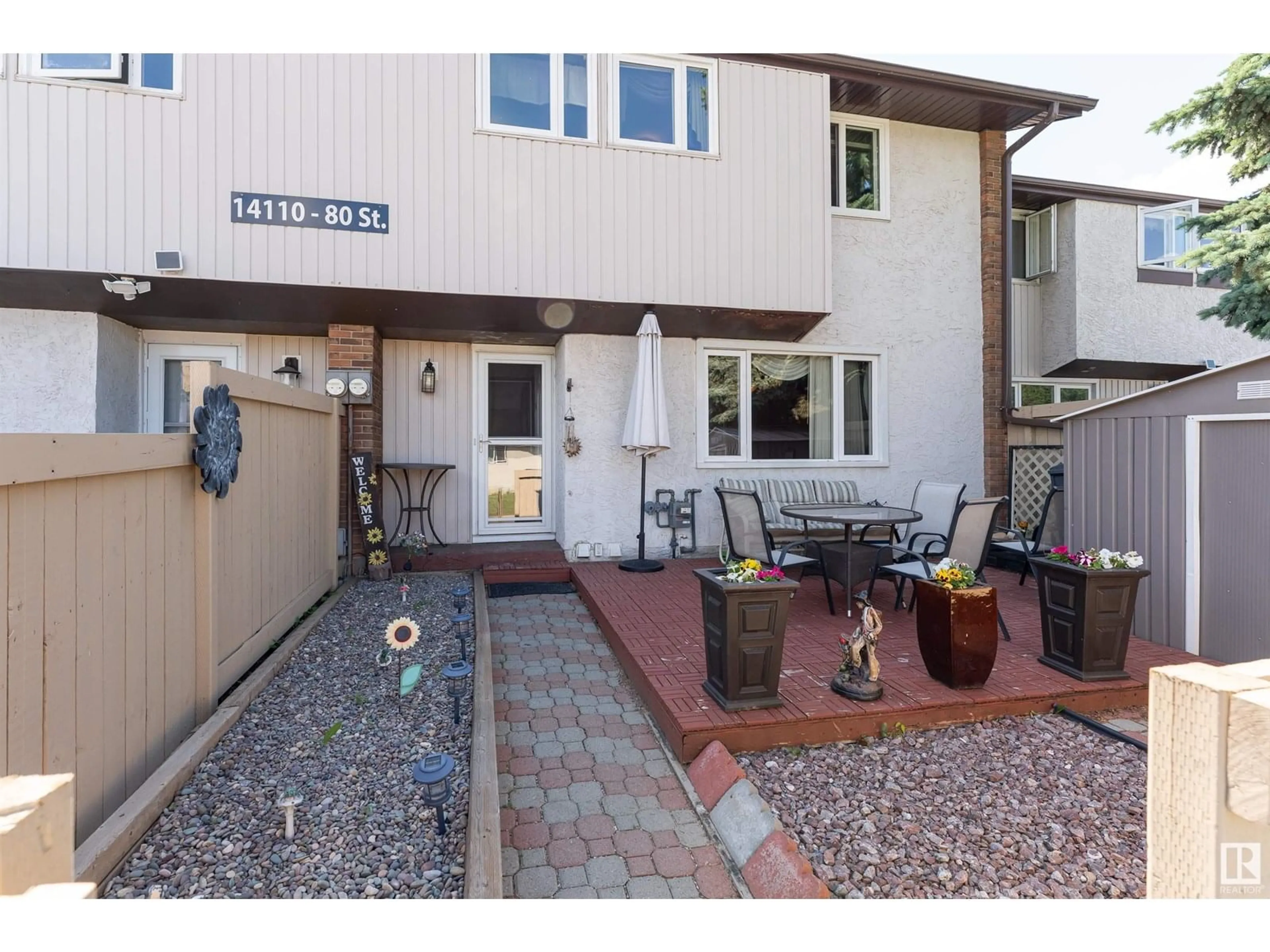 Patio, street for #3 - 14110 80 ST, Edmonton Alberta T5C1L6