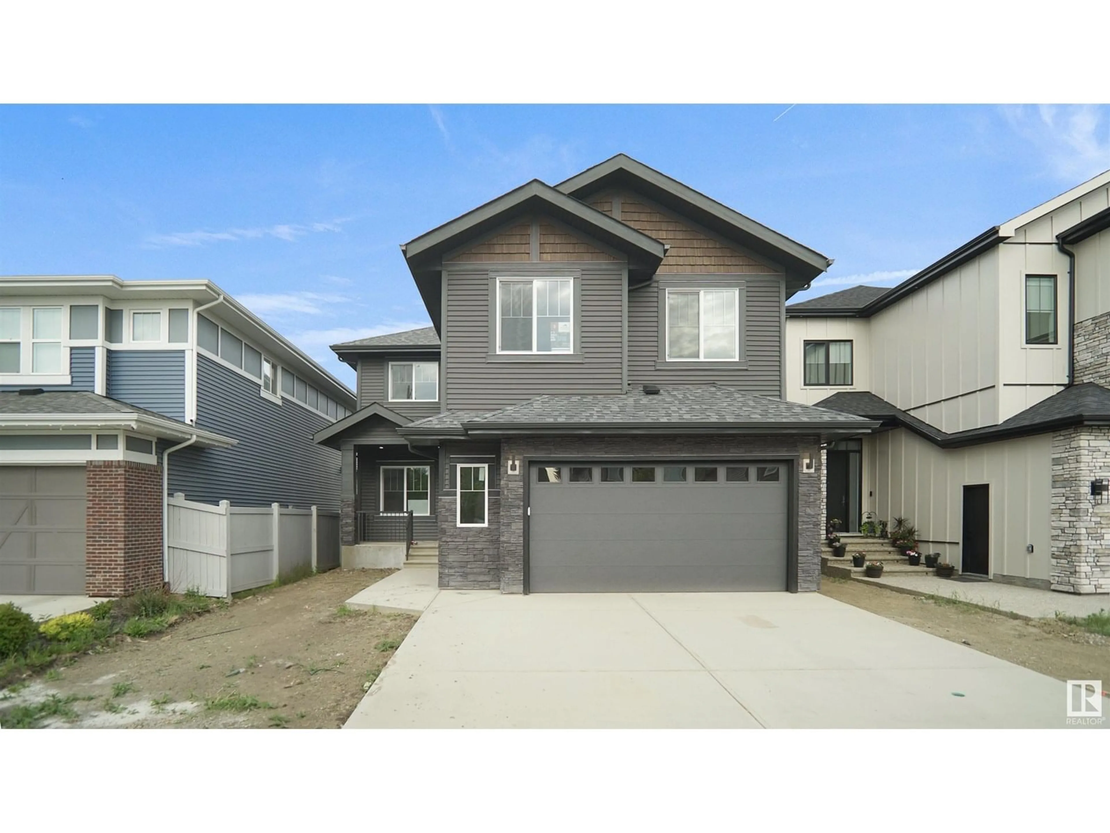 Home with vinyl exterior material, street for 6005 NADEN LANDING LD, Edmonton Alberta T5E6X6