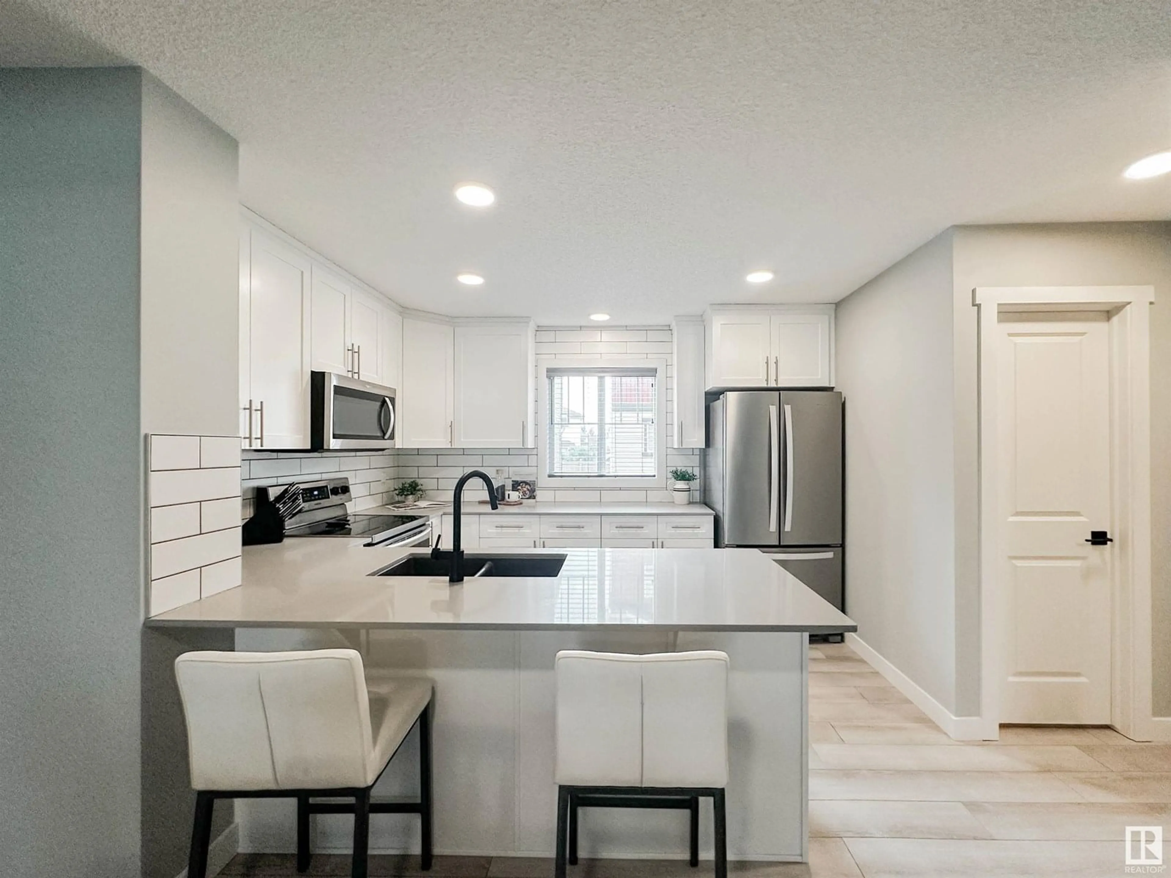 Open concept kitchen, ceramic/tile floor for #81 - 12815 CUMBERLAND RD, Edmonton Alberta T6V0M2