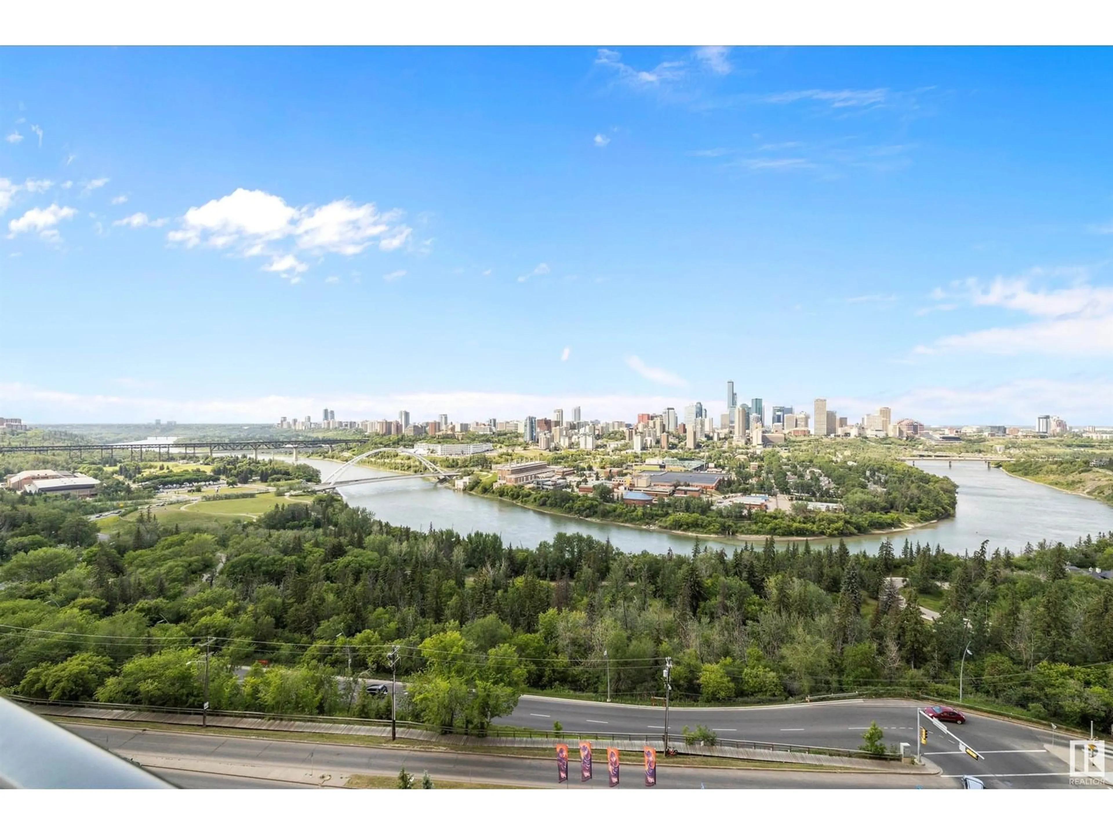A pic from outside/outdoor area/front of a property/back of a property/a pic from drone, water/lake/river/ocean view for 1503 SASKATCHEWAN DR, Edmonton Alberta T6E6B6