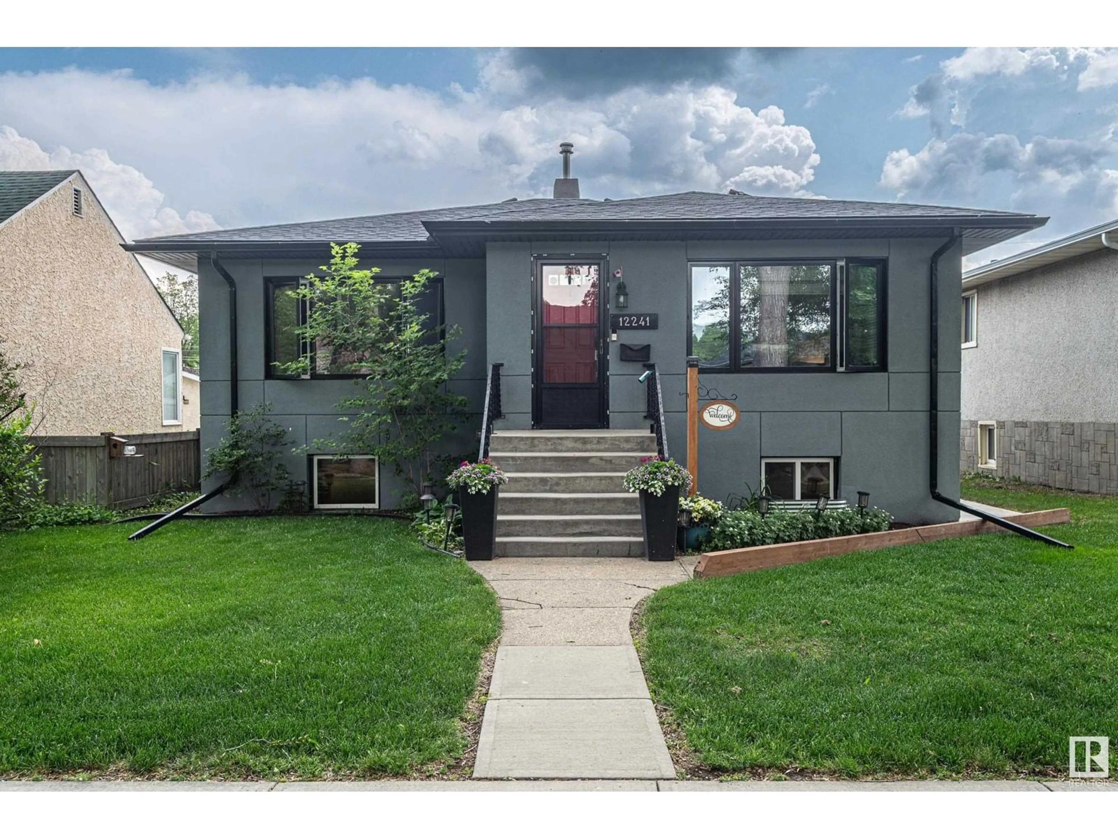 Home with vinyl exterior material, street for 12241 95A ST, Edmonton Alberta T5G1S2