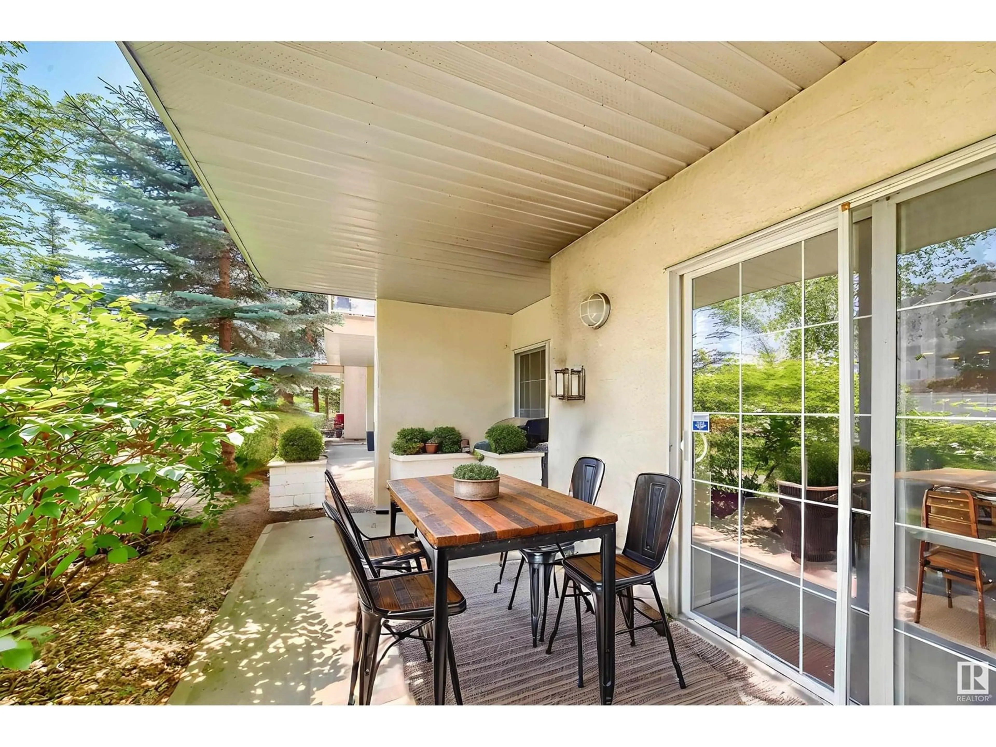 Patio, street for #107 - 12110 106 AV, Edmonton Alberta T5N4R9