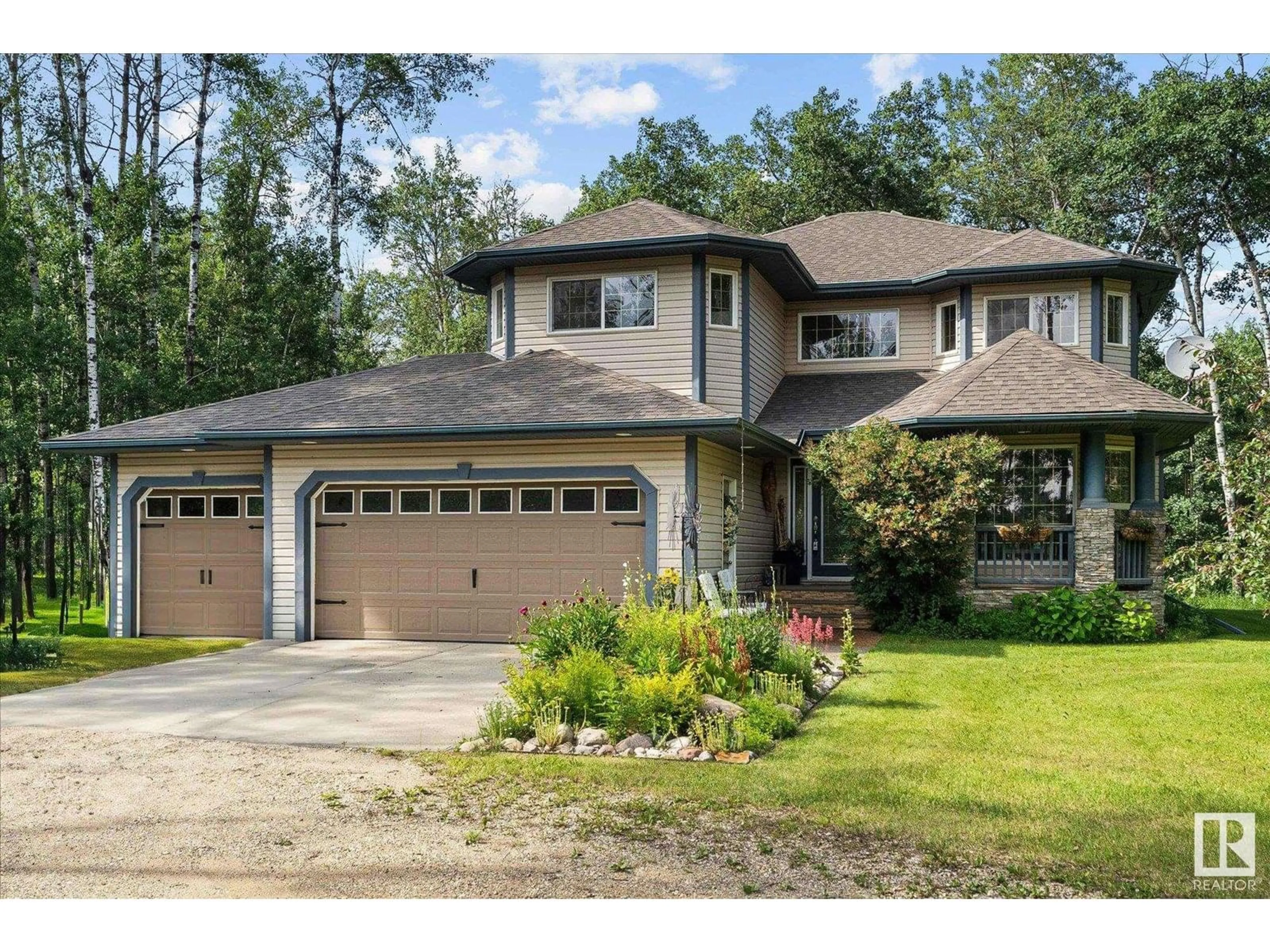 Home with brick exterior material, street for 45 53522 RGE ROAD 272, Rural Parkland County Alberta T7X3N2