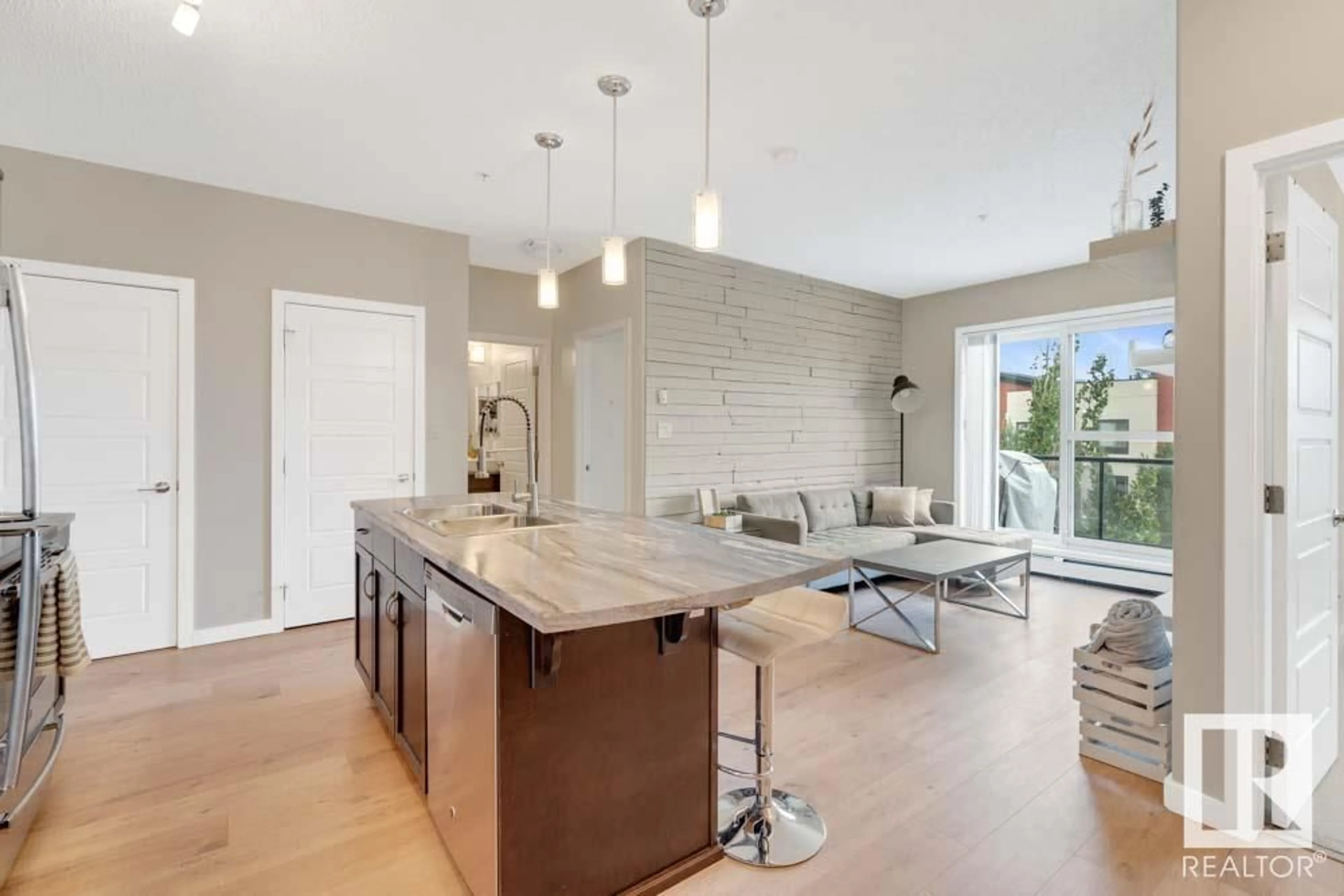 Open concept kitchen, unknown for 320 - 419 AMBLESIDE LINK LI, Edmonton Alberta T6W2Z9