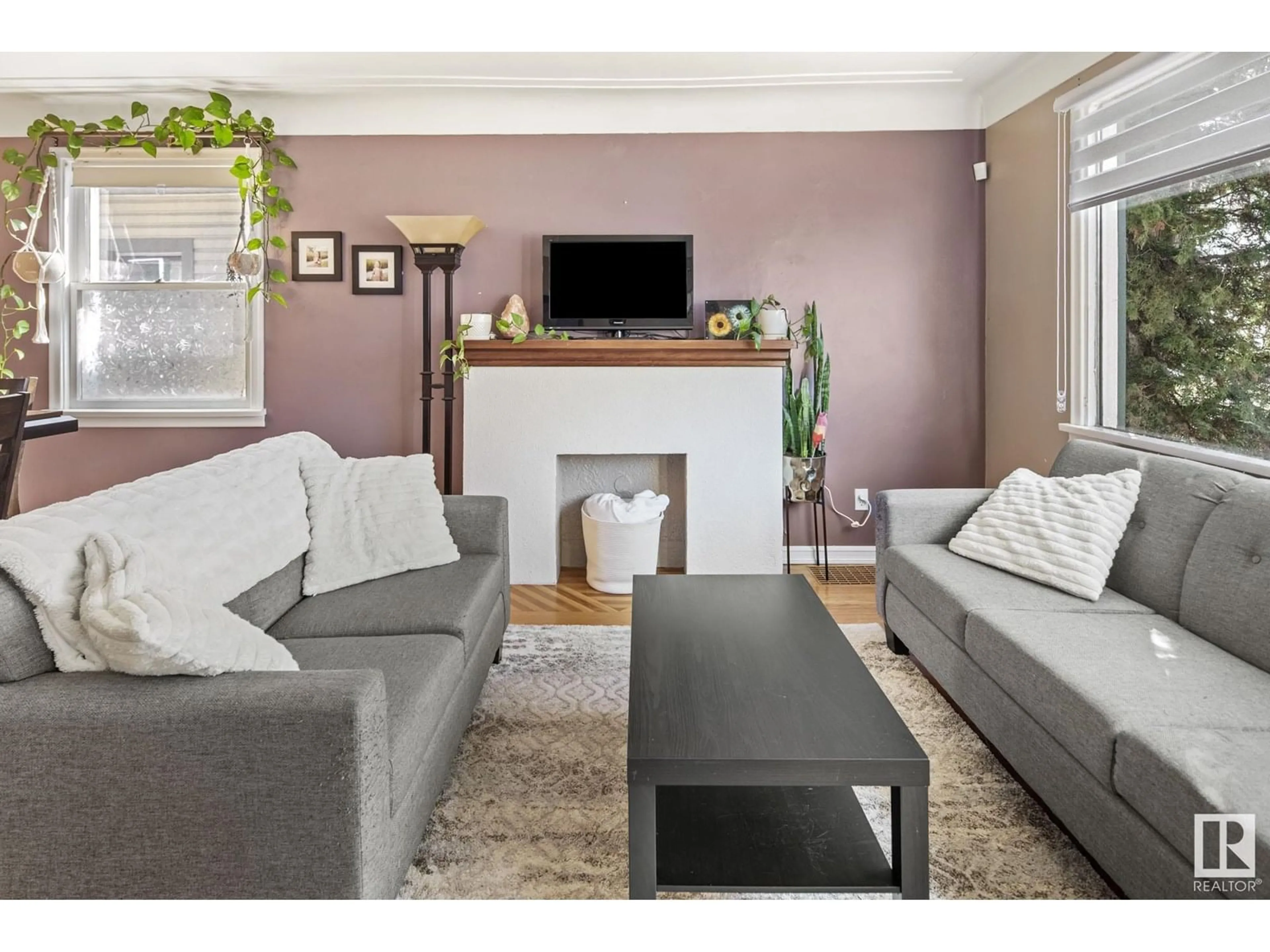 Living room with furniture, unknown for NW - 11429 65 ST, Edmonton Alberta T5W4K7