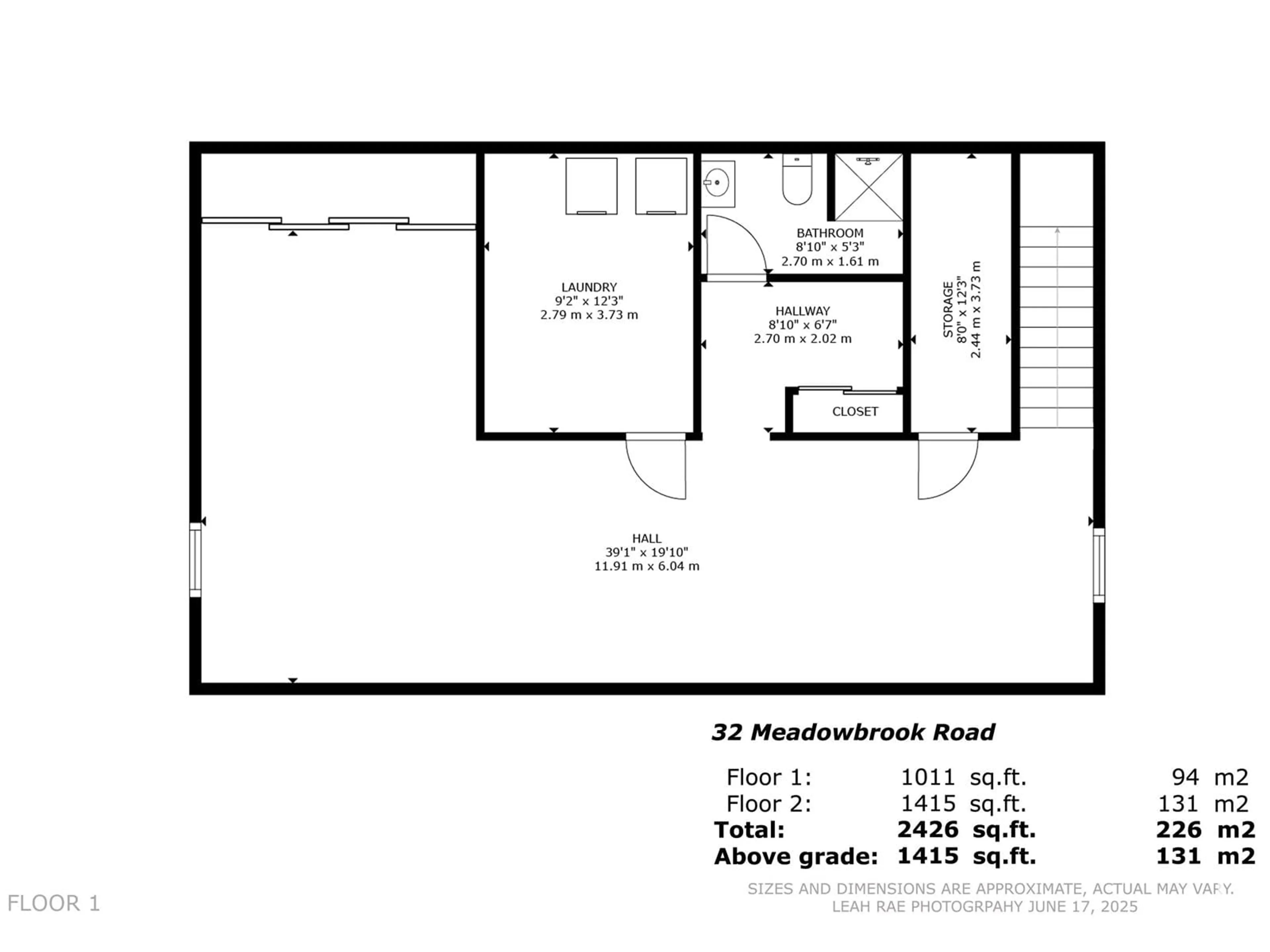 Floor plan for 32 MEADOWBROOK RD, Sherwood Park Alberta T8A0N9