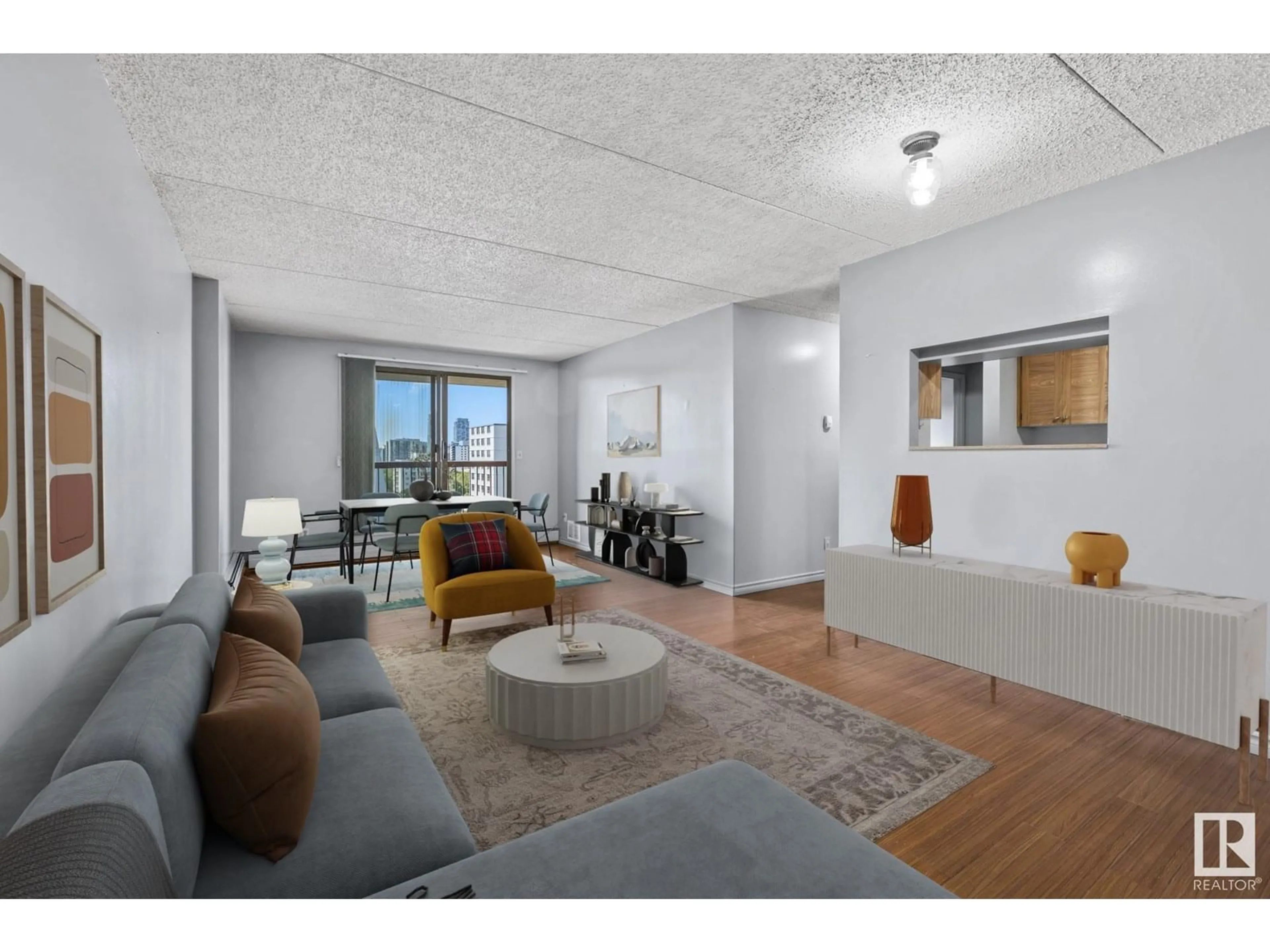 Living room with furniture, unknown for 1005 110 ST NW, Edmonton Alberta T5K2N4