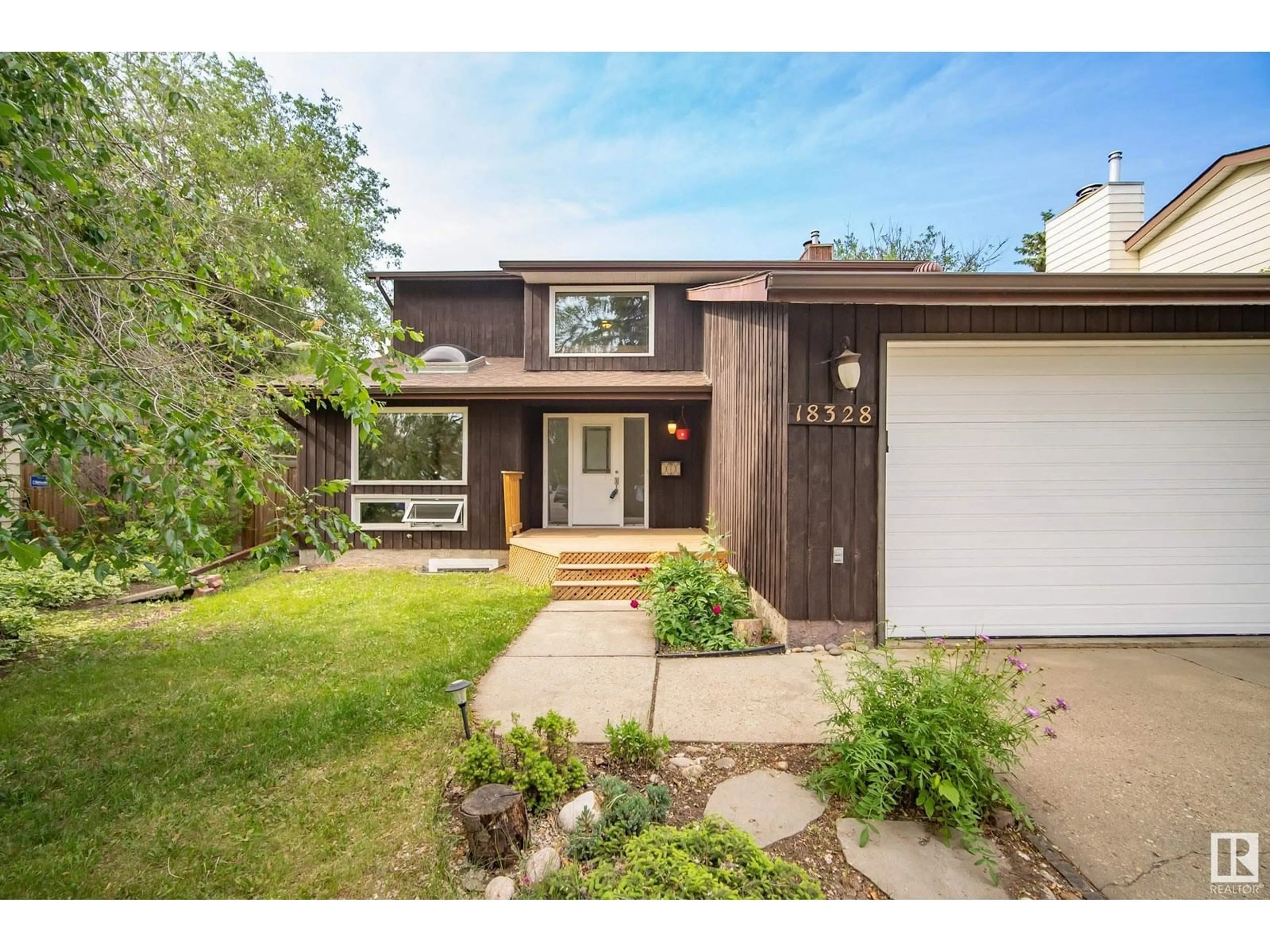 Home with brick exterior material, street for 18328 78 AV, Edmonton Alberta T5T2A9
