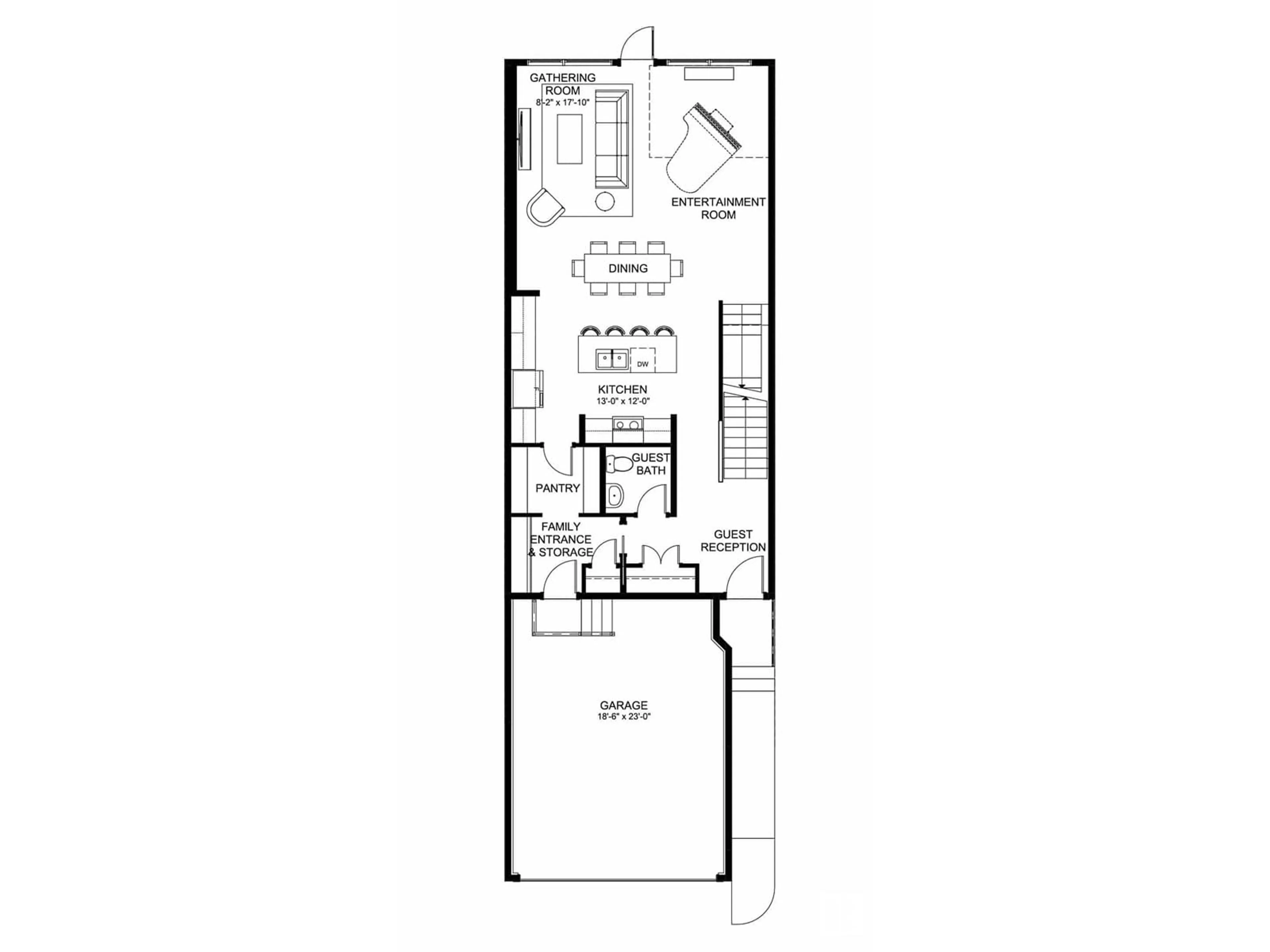 Floor plan for NW - 17348 100 ST, Edmonton Alberta T5X0M5