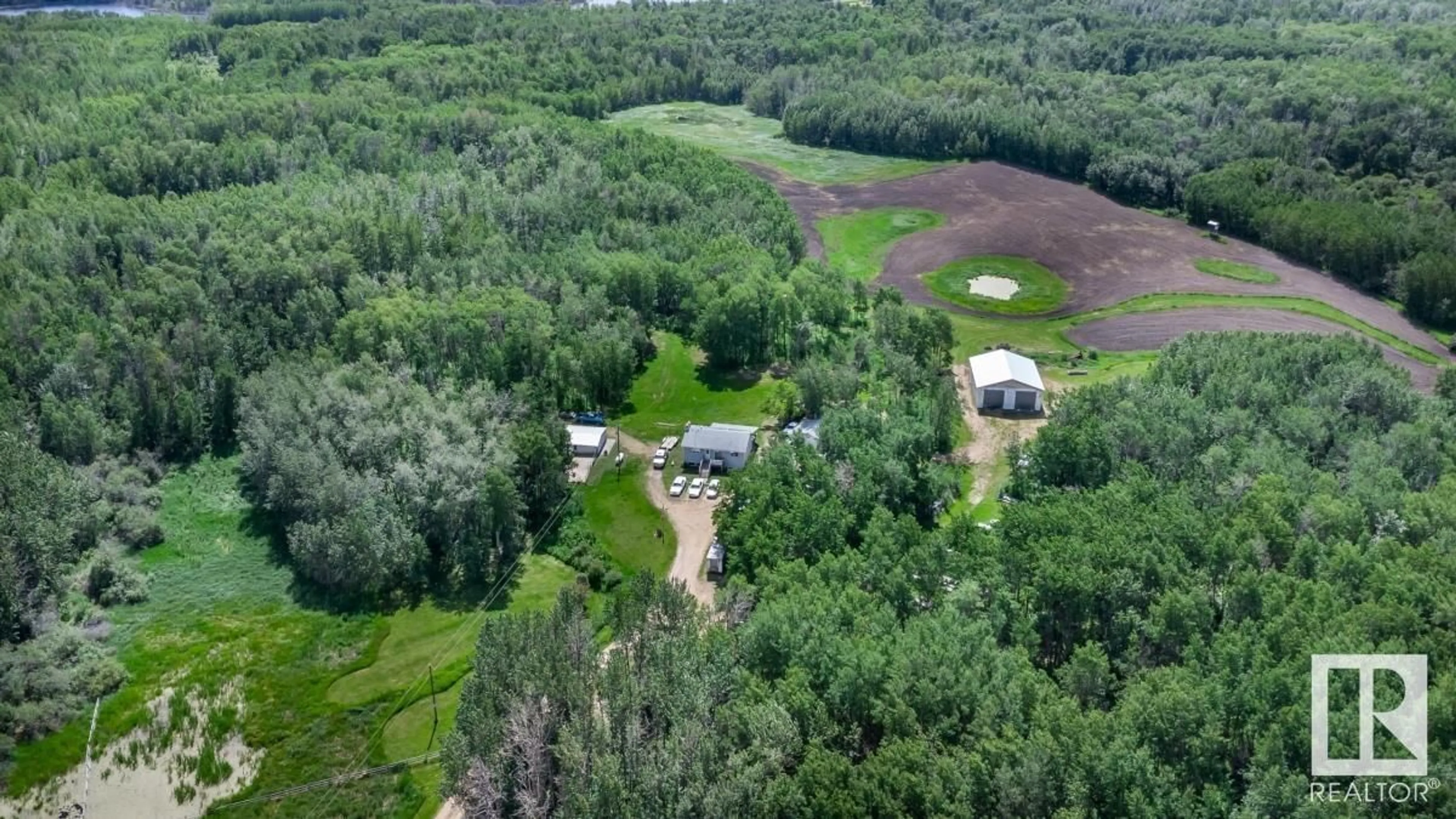 A pic from outside/outdoor area/front of a property/back of a property/a pic from drone, forest/trees view for 50116 RANGE ROAD 202, Rural Beaver County Alberta T0B4J2