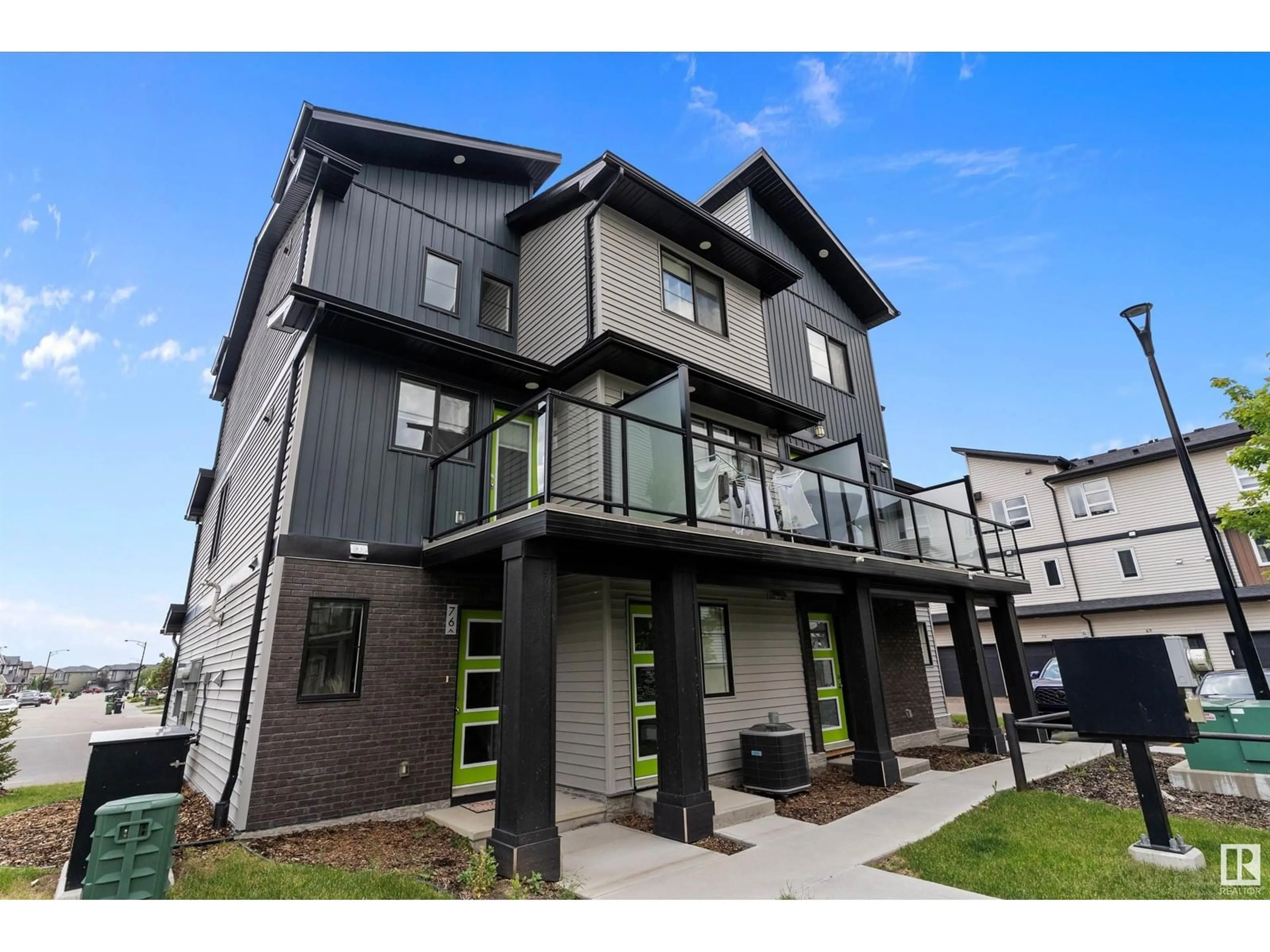 Home with vinyl exterior material, street for 73 1203 163 ST SW, Edmonton Alberta T6W3X1