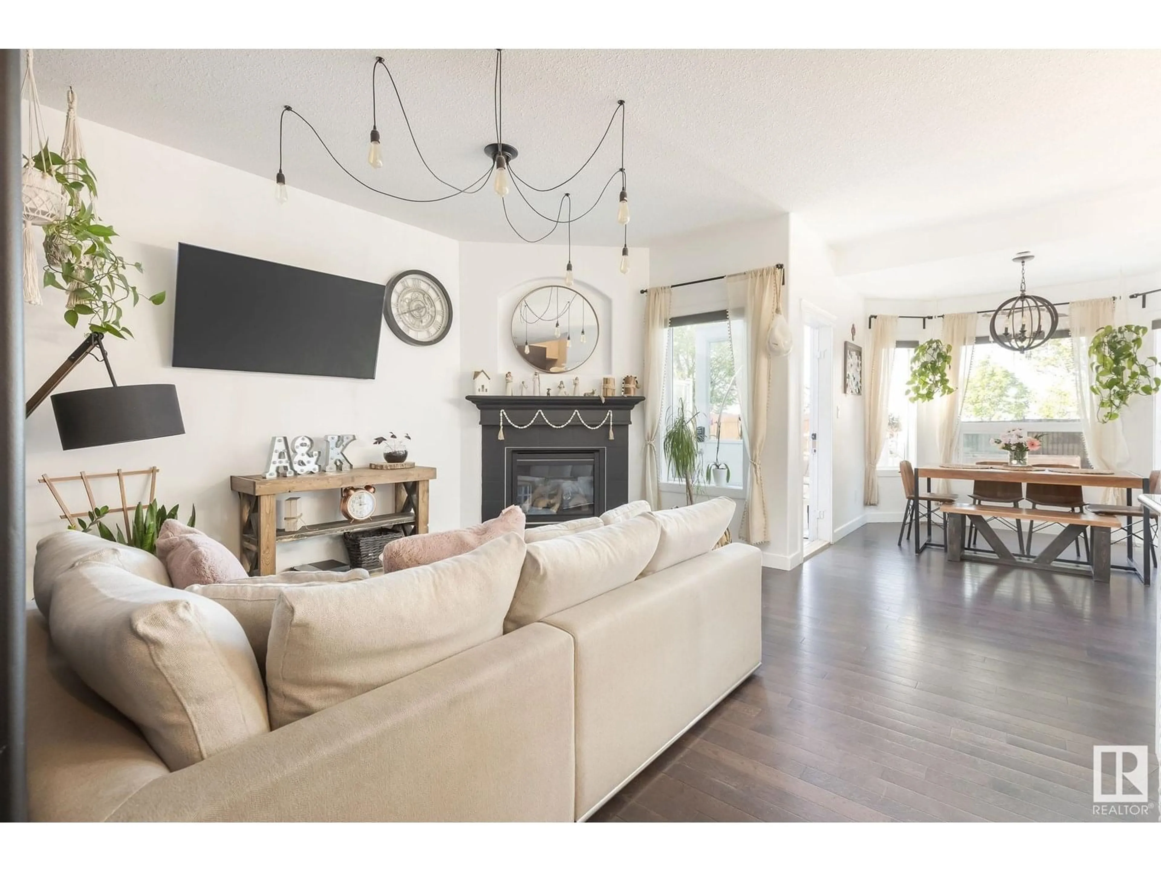 Living room with furniture, unknown for 6950 19A AV, Edmonton Alberta T6X0L7