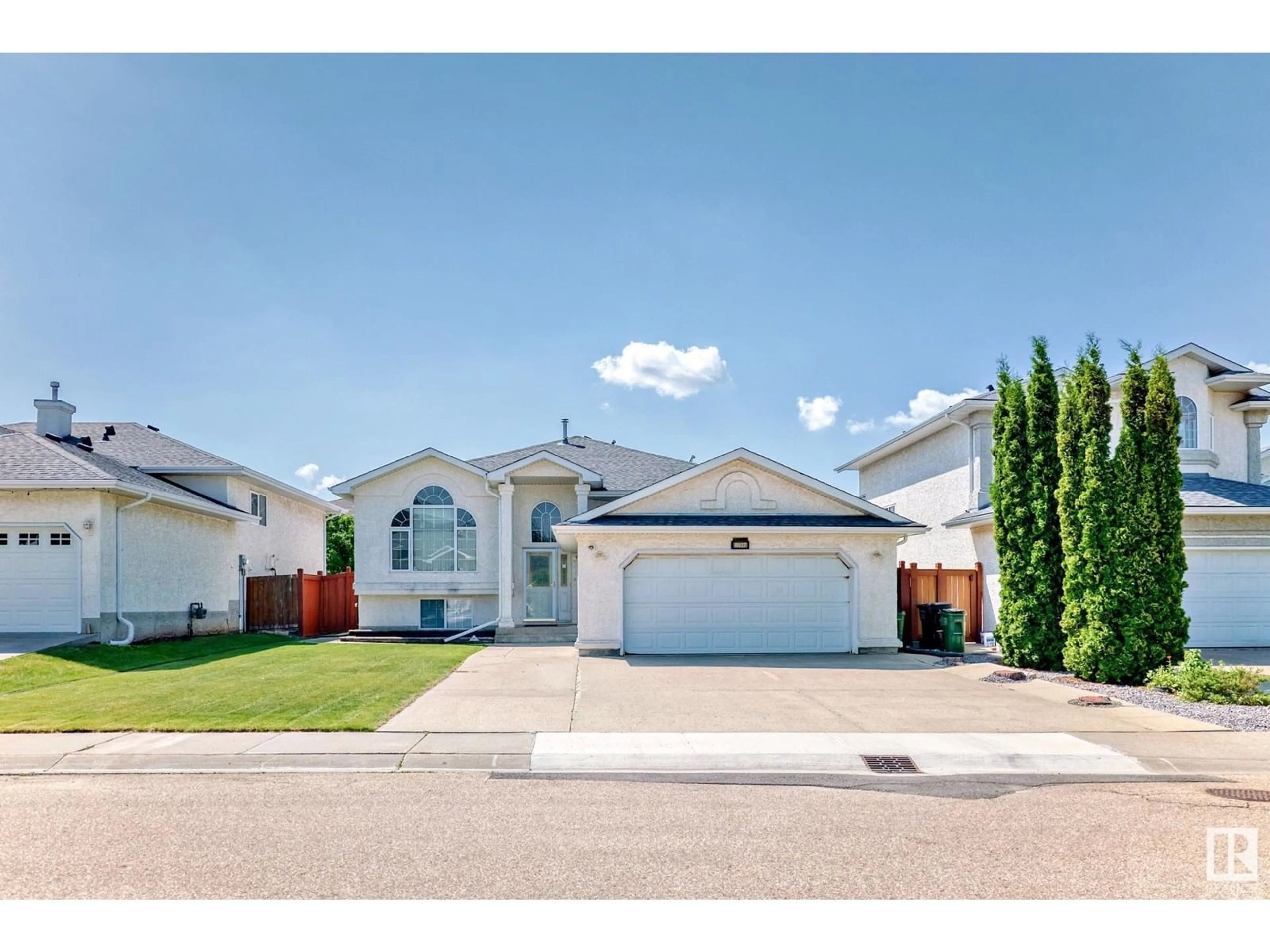 Home with vinyl exterior material, street for 8627 159A AV, Edmonton Alberta T5Z3E8