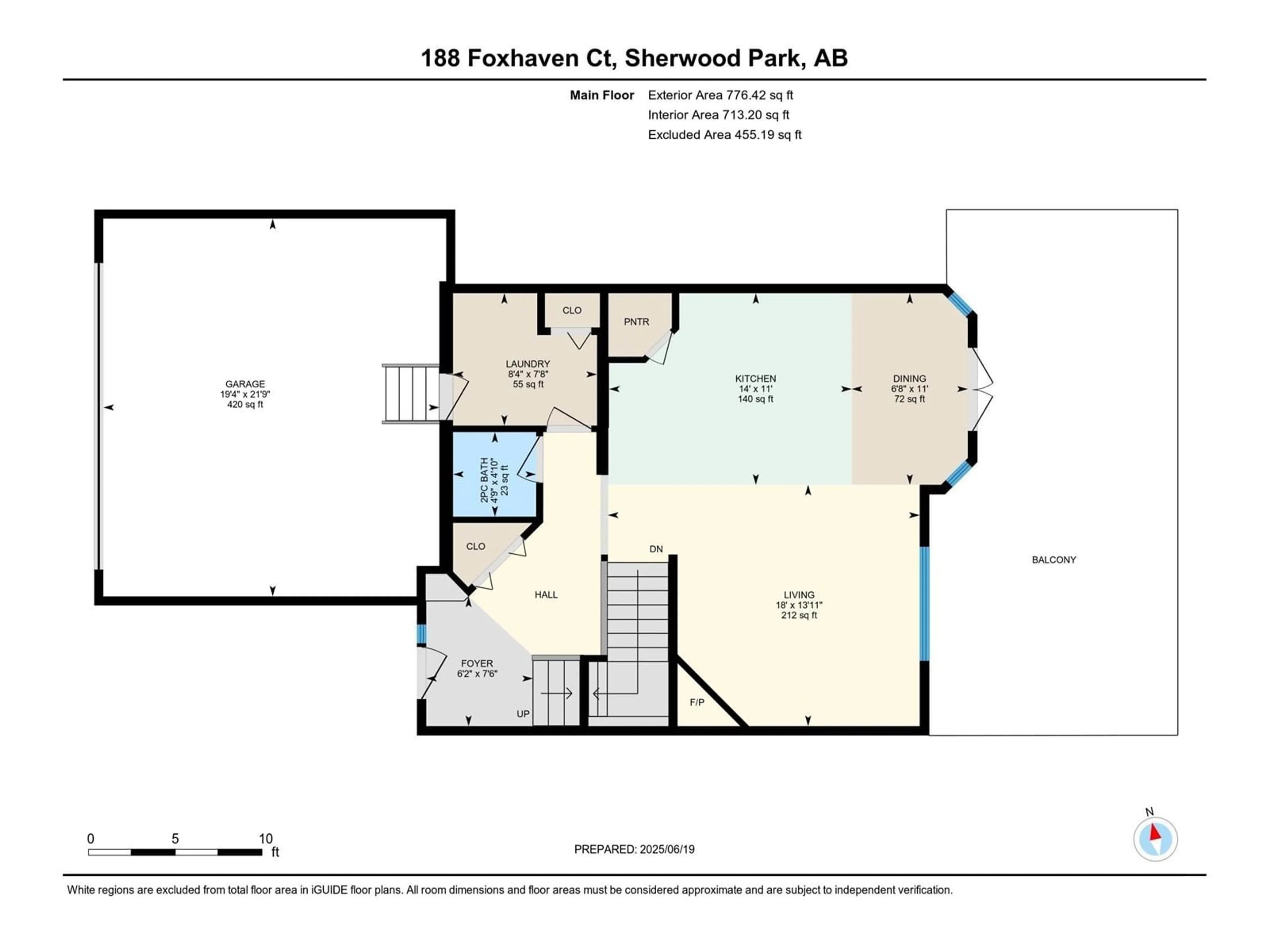 Floor plan for 188 FOXHAVEN CT, Sherwood Park Alberta T8A5X2