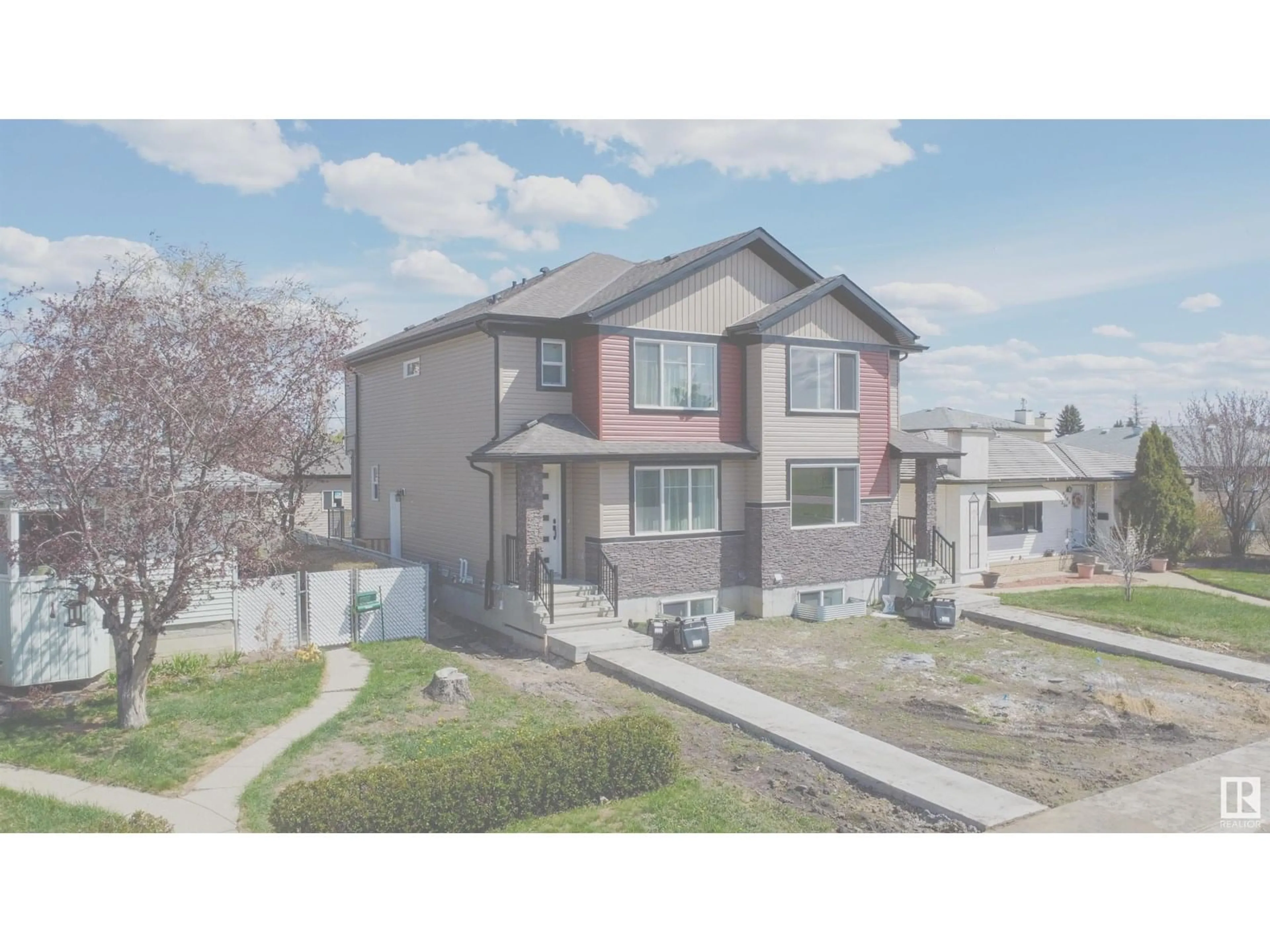 Home with vinyl exterior material, street for NW - 9113 155 ST, Edmonton Alberta T5R1W6