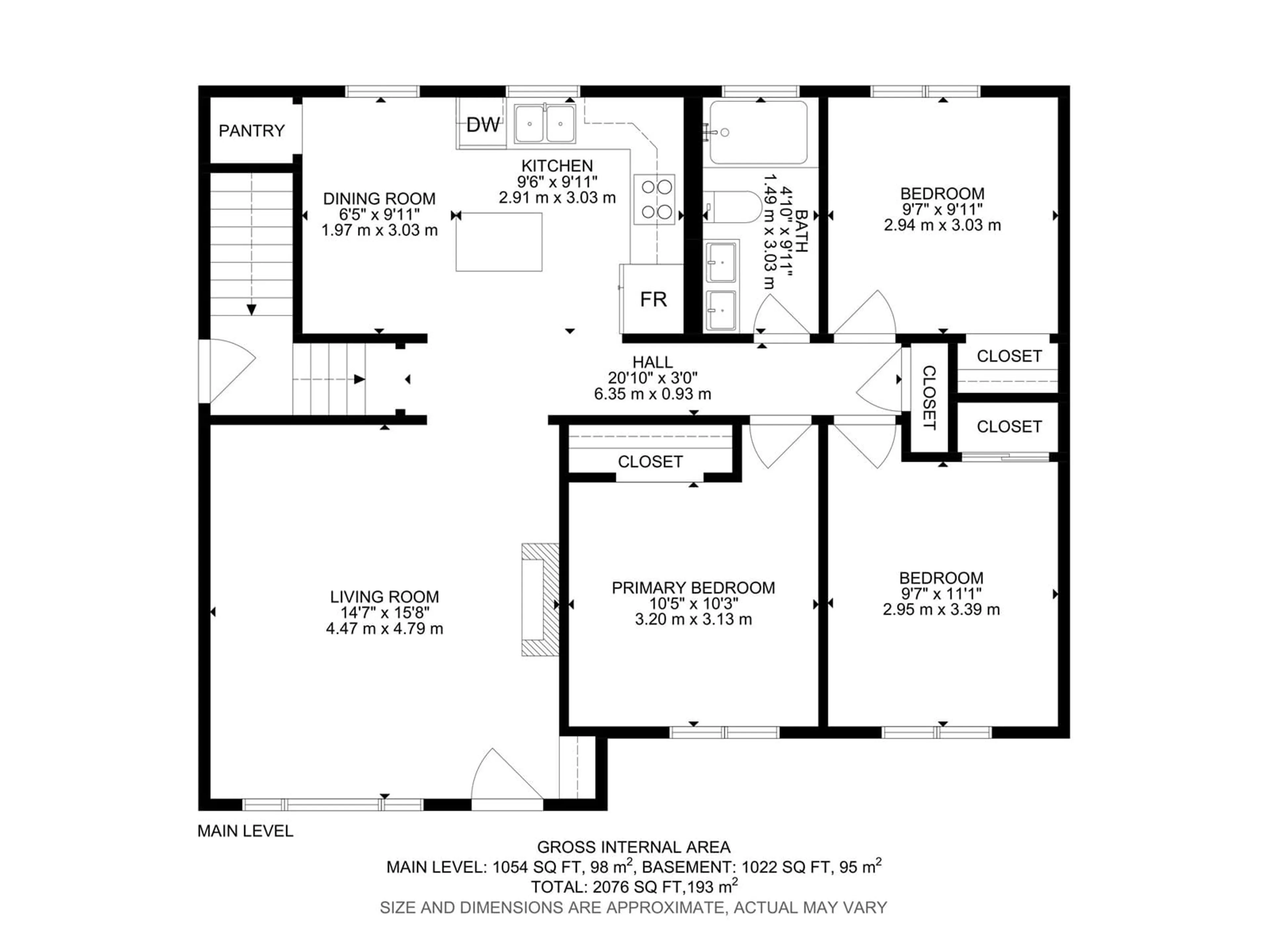 Floor plan for 10706 129 AV, Edmonton Alberta T5E0L4
