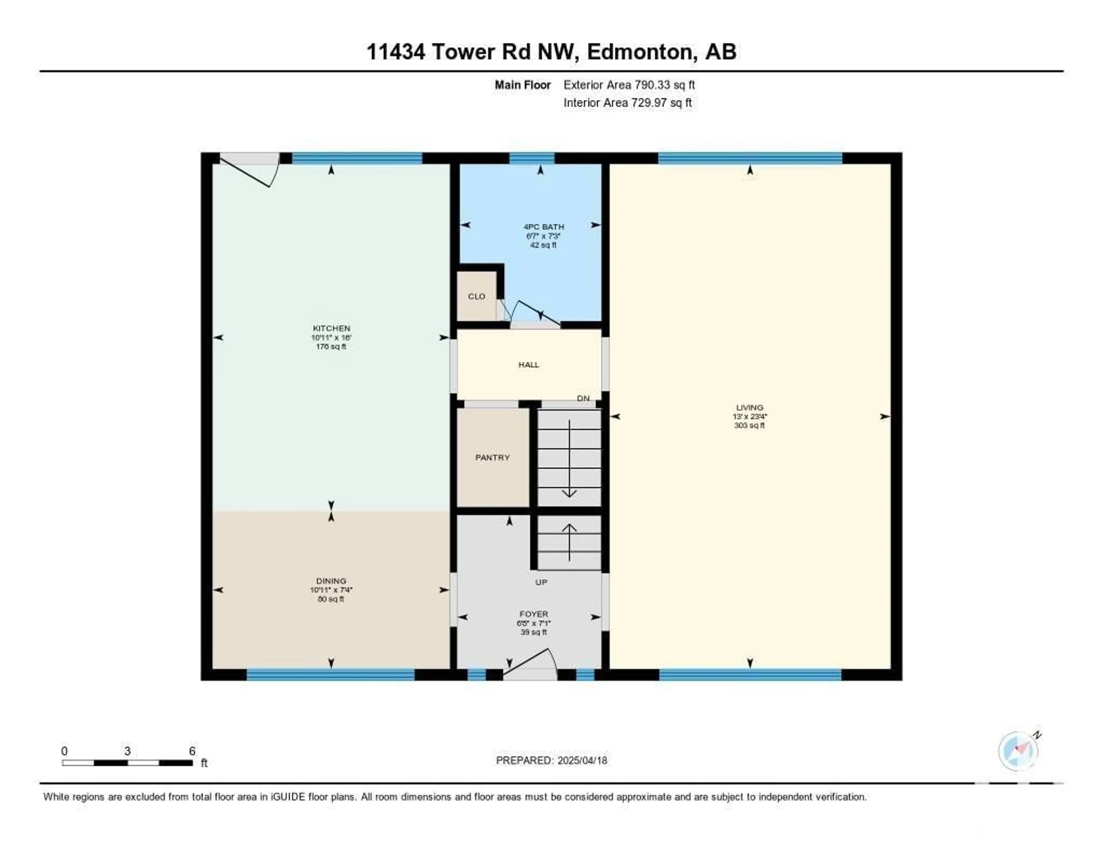 Floor plan for 11434 TOWER RD, Edmonton Alberta T5G0Y8