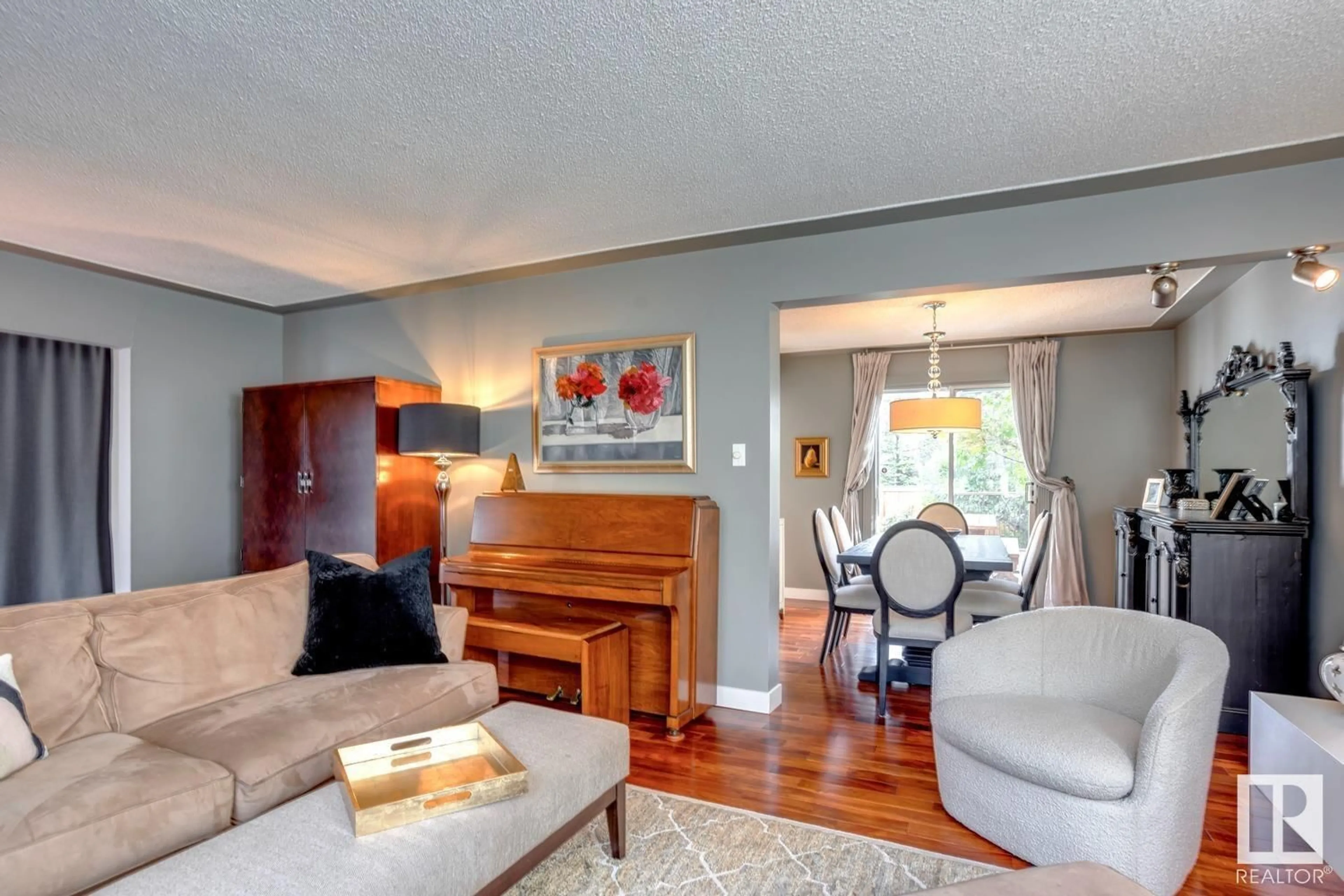 Living room with furniture, unknown for NW - 4907 114B ST, Edmonton Alberta T6H3N2