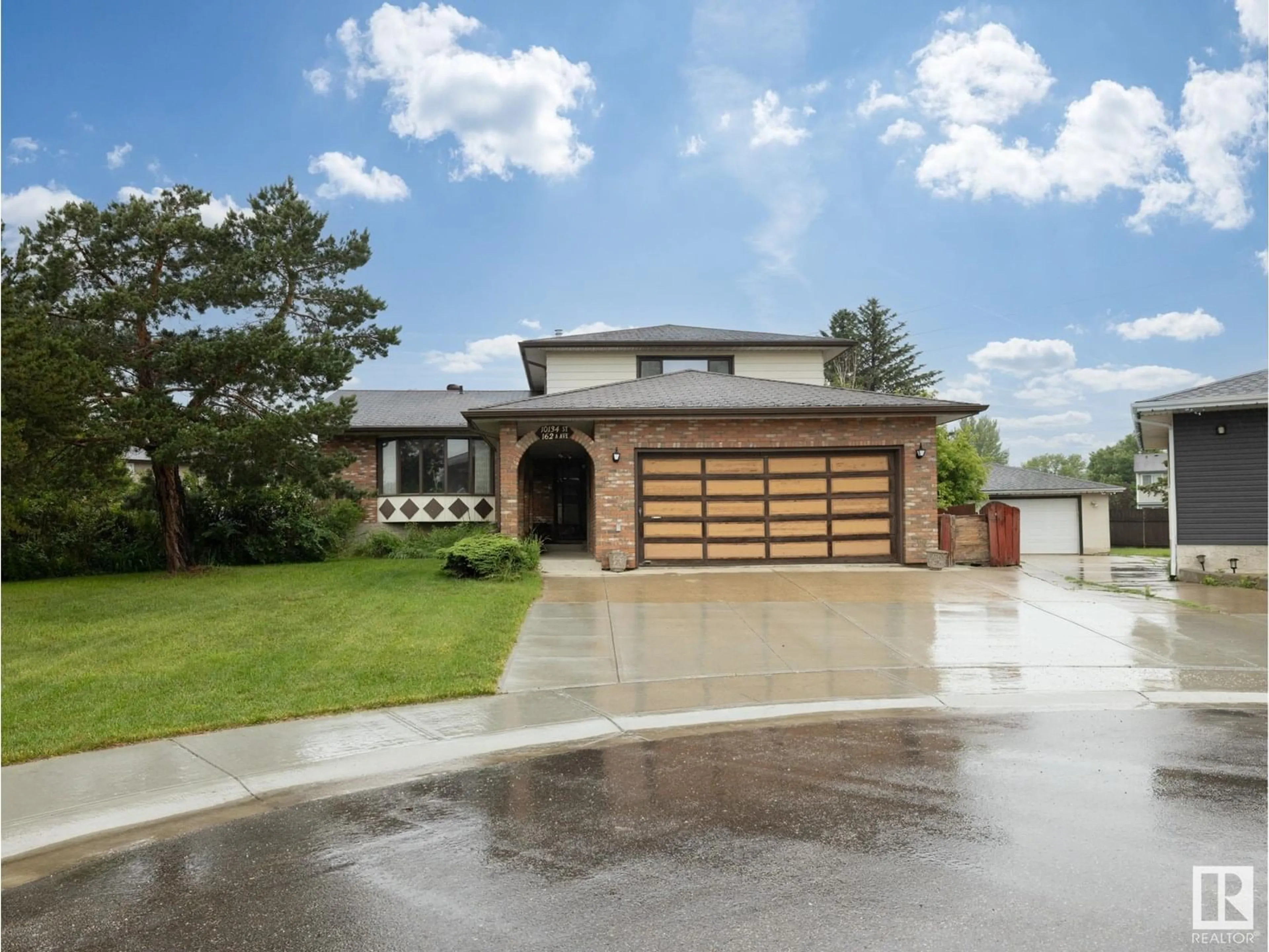 Home with brick exterior material, street for 10134 162A AV, Edmonton Alberta T5X2G2