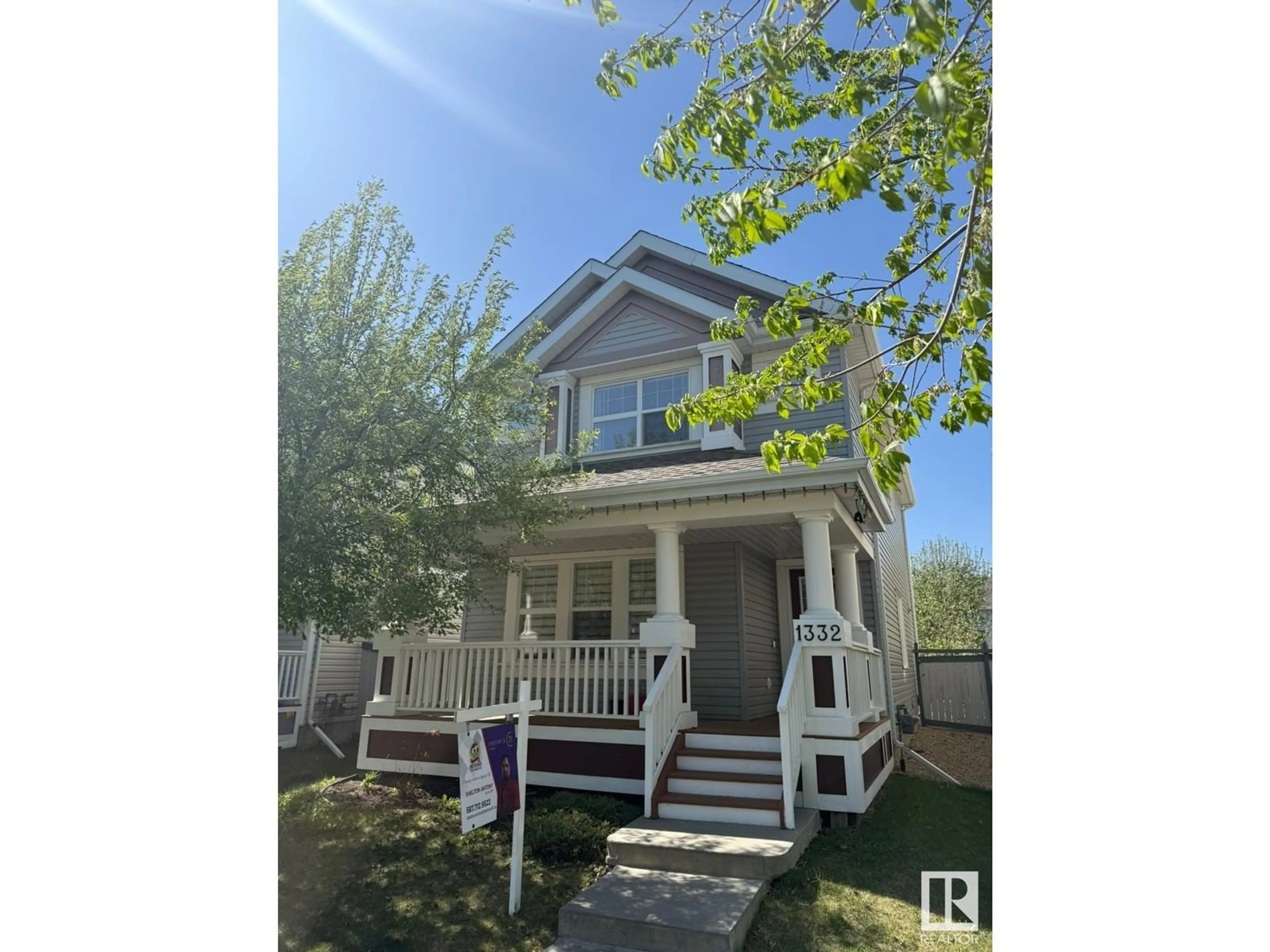Home with vinyl exterior material, street for SW - 1332 74 ST, Edmonton Alberta T6X0H1